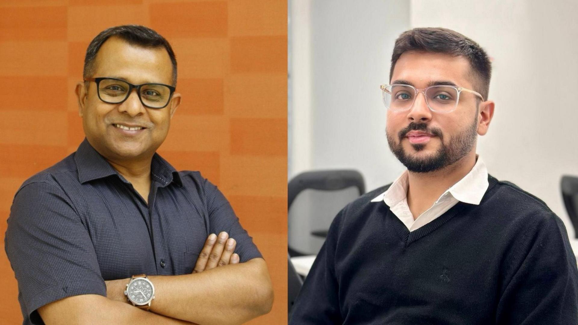Vikash Kumar (left) and his former student Sarthak Mittal