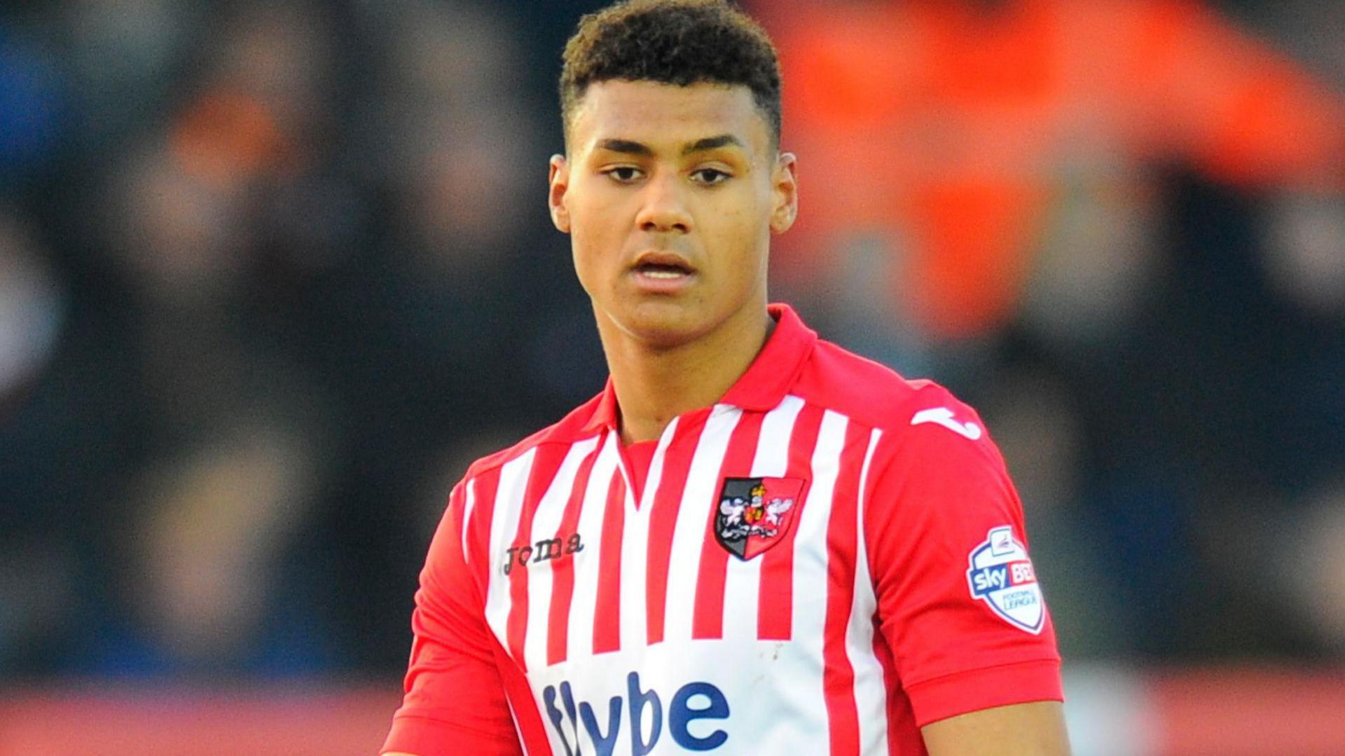 Ollie Watkins playing for Exeter City