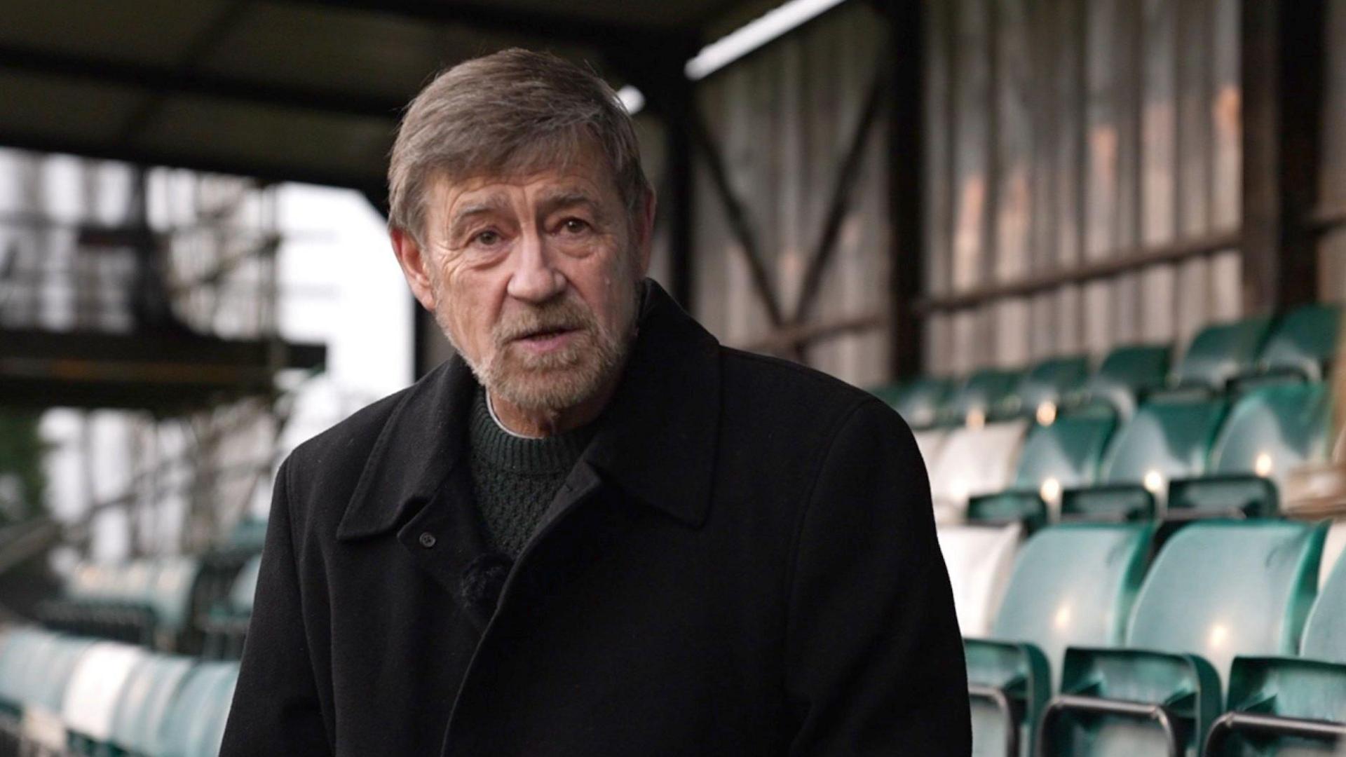 Maurice Dunk in the stands at Sittingbourne Football Club 