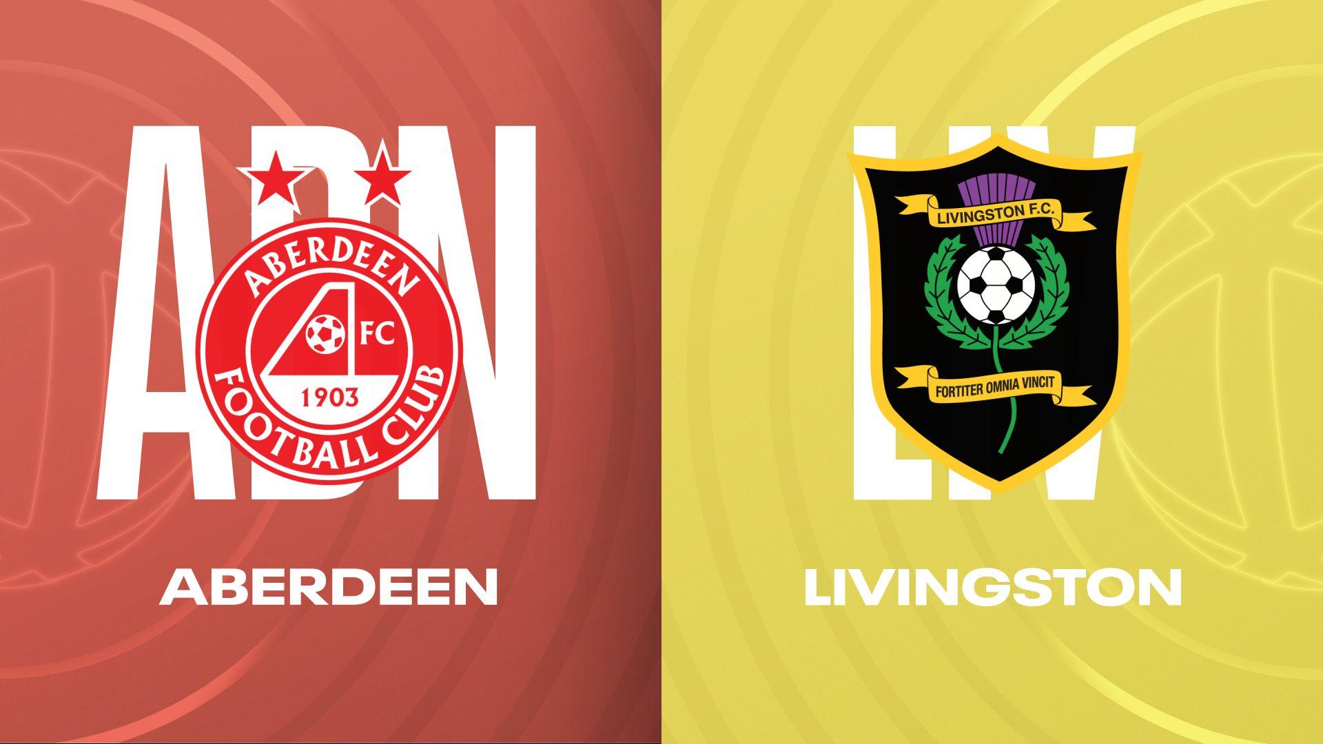Aberdeen and Livingston badges