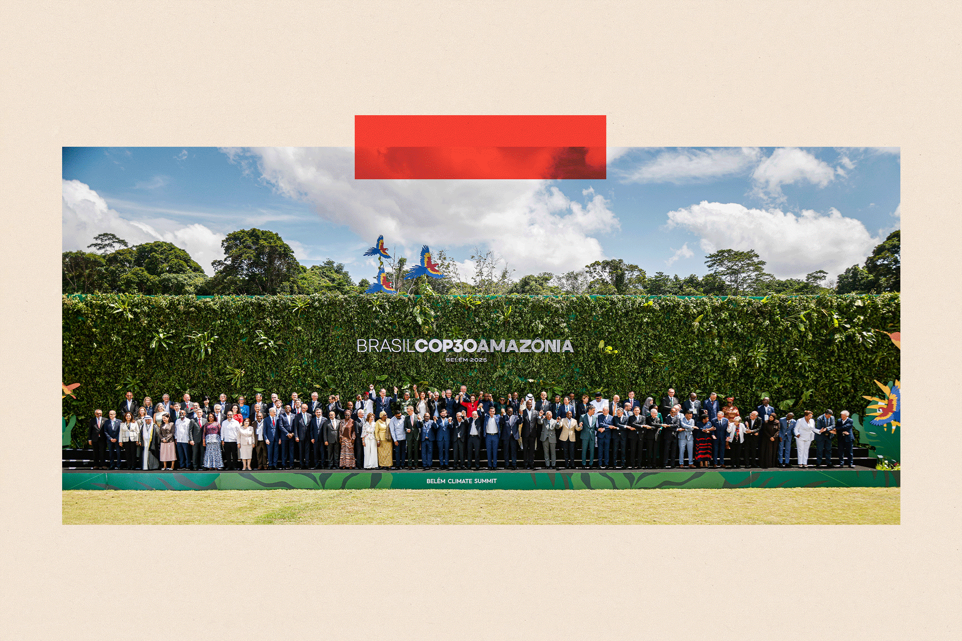 Leaders pose for a photo during the UN Climate Change Conference COP 30 in Belém, Brazil
