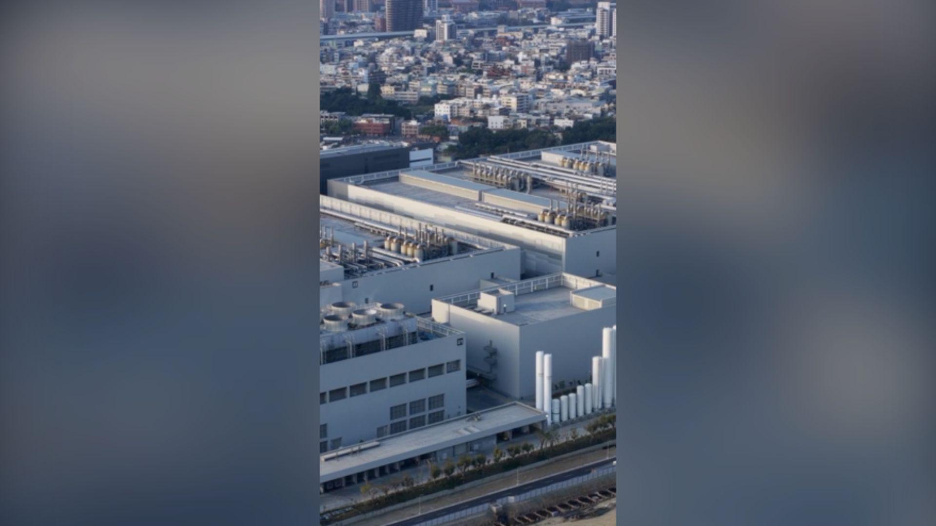 An aerial view of TSMC's semiconductor manufacturing facility in Taiwan