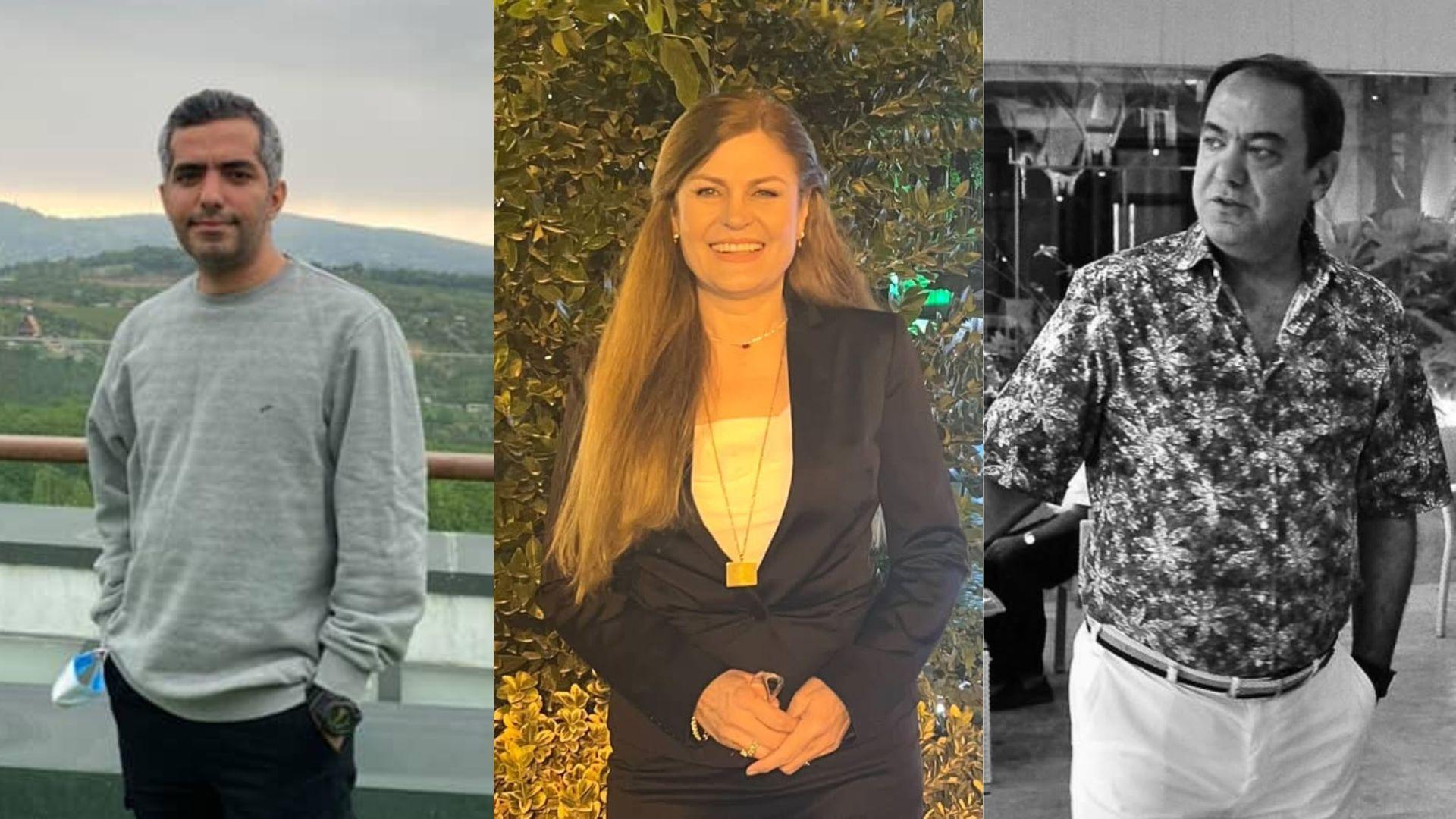 Composite image of three of those killed in the attack on Evin Prison 