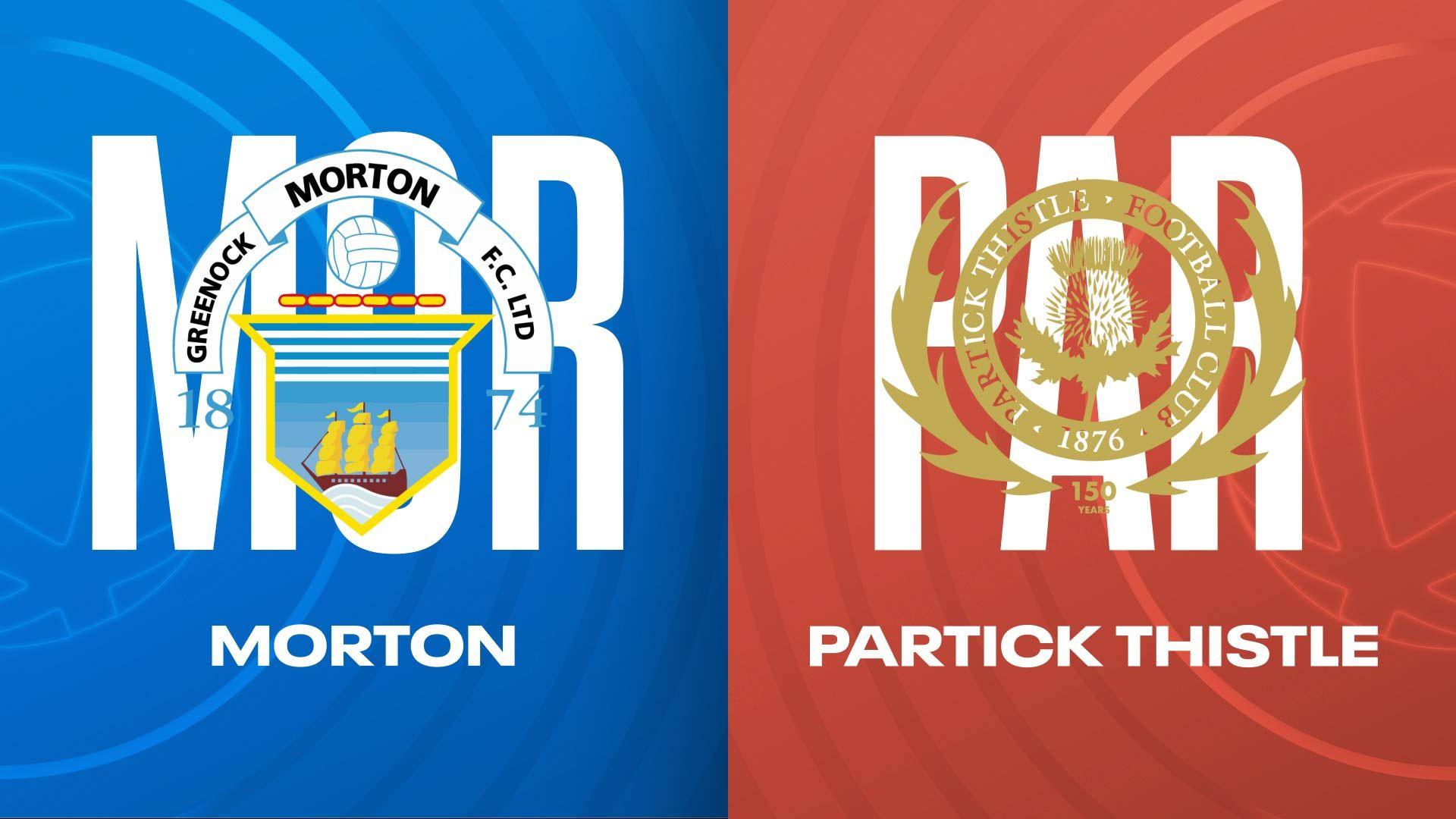 Greenock Morton and PArtick Thistle badges