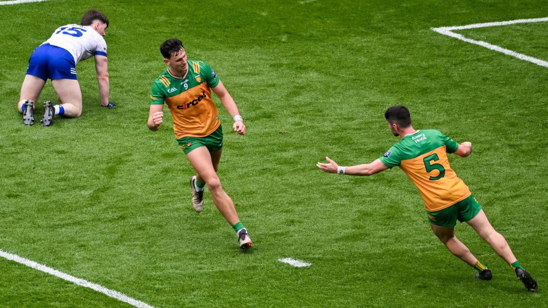 Donegal's Michael Langan scores a goal