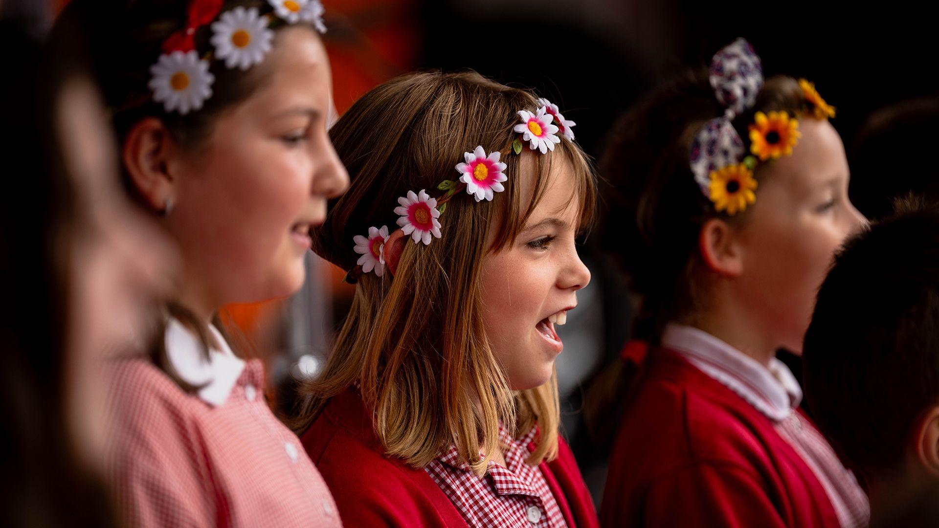 Disgyblion Ysgol Borthyn