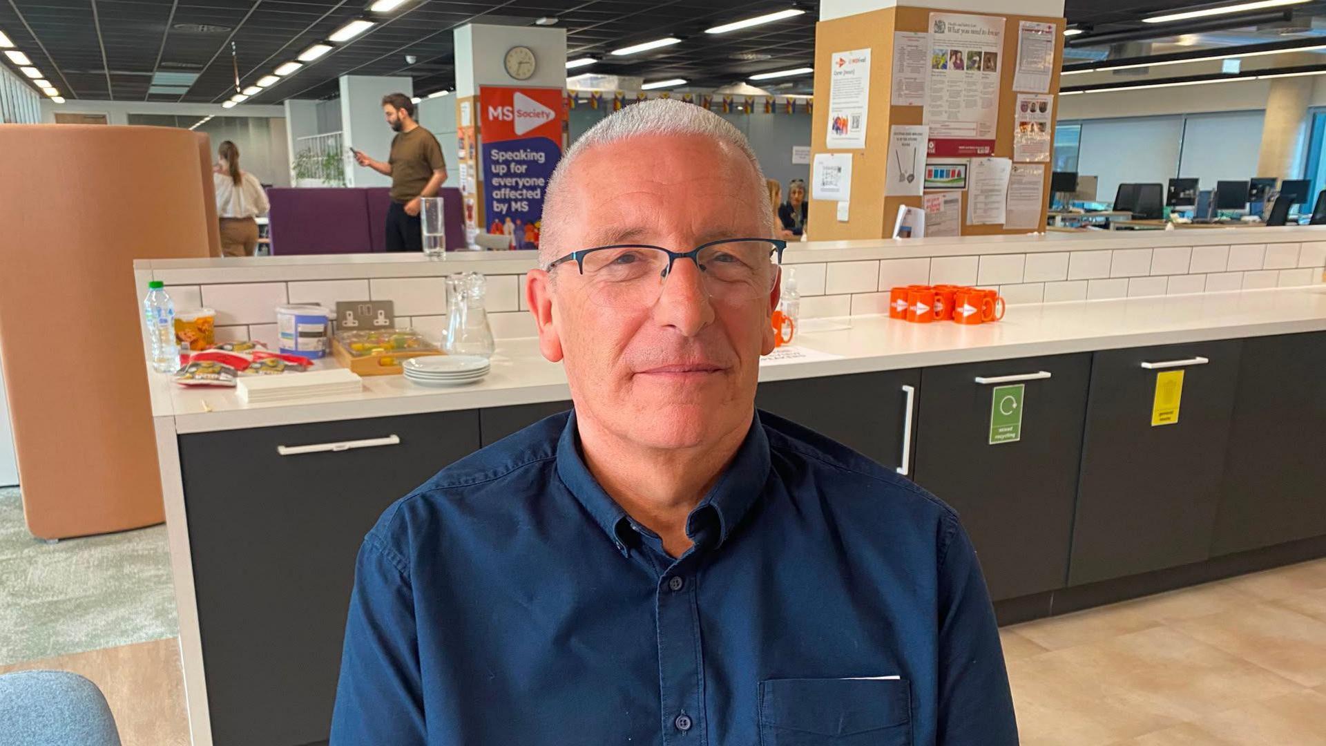 Steve Thomas, who has MS