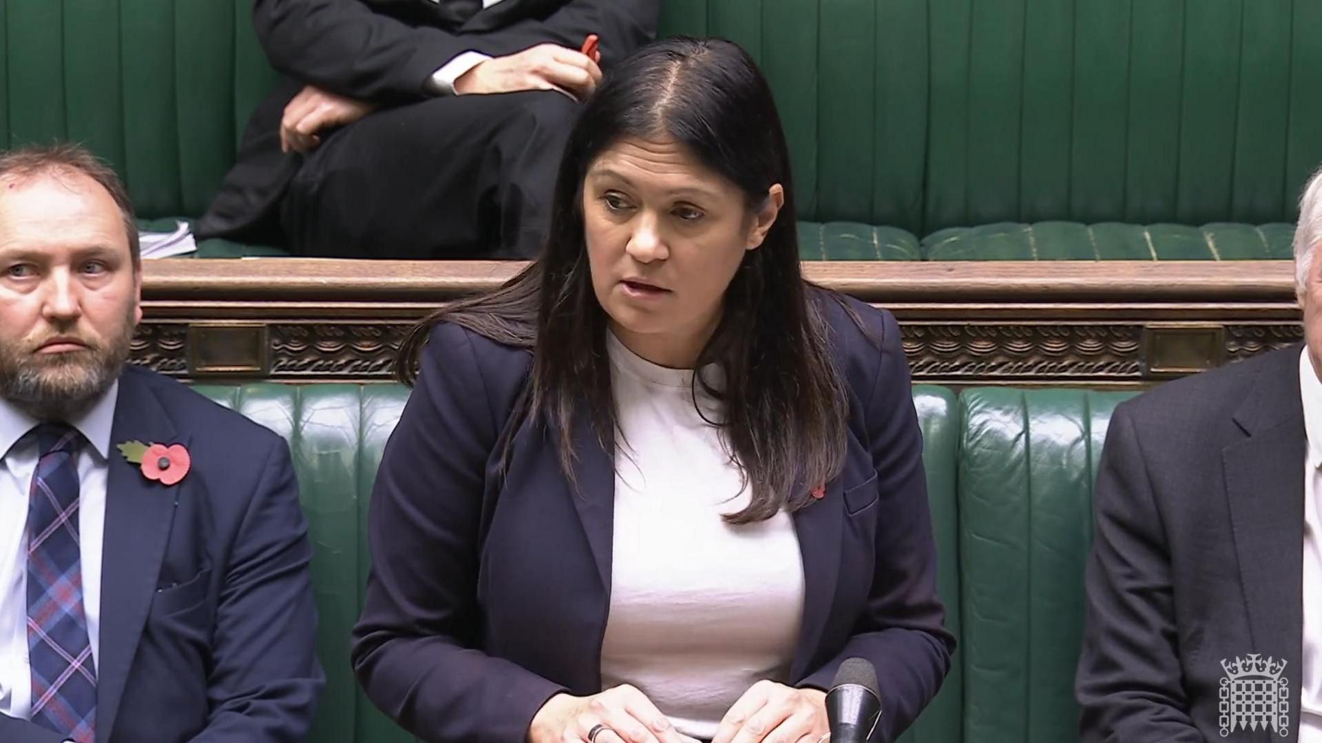 Screen grab of Culture Secretary Lisa Nandy giving a statement on the leadership of the BBC in the House of Commons, London.