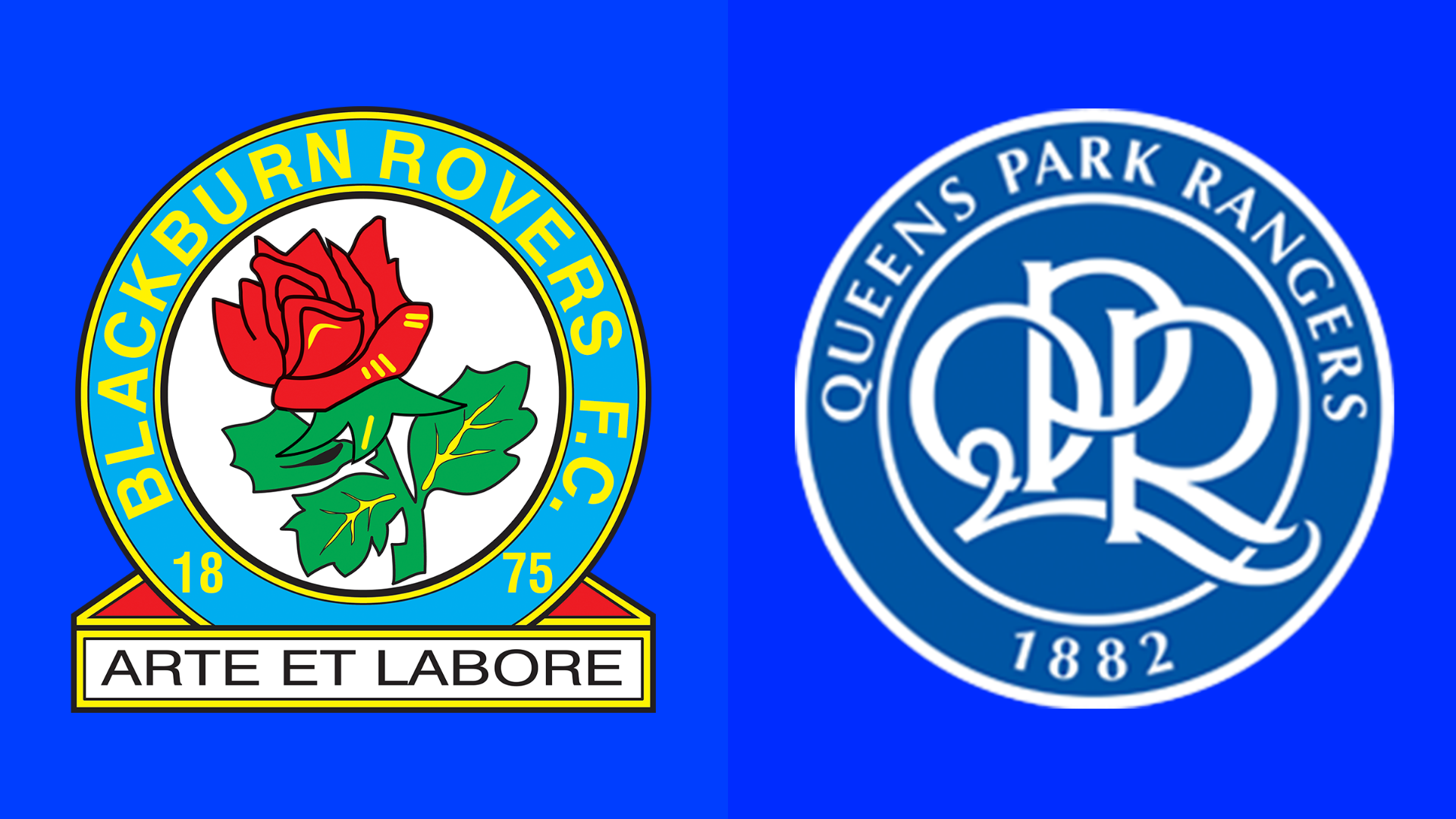Blackburn Rovers and QPR club badges