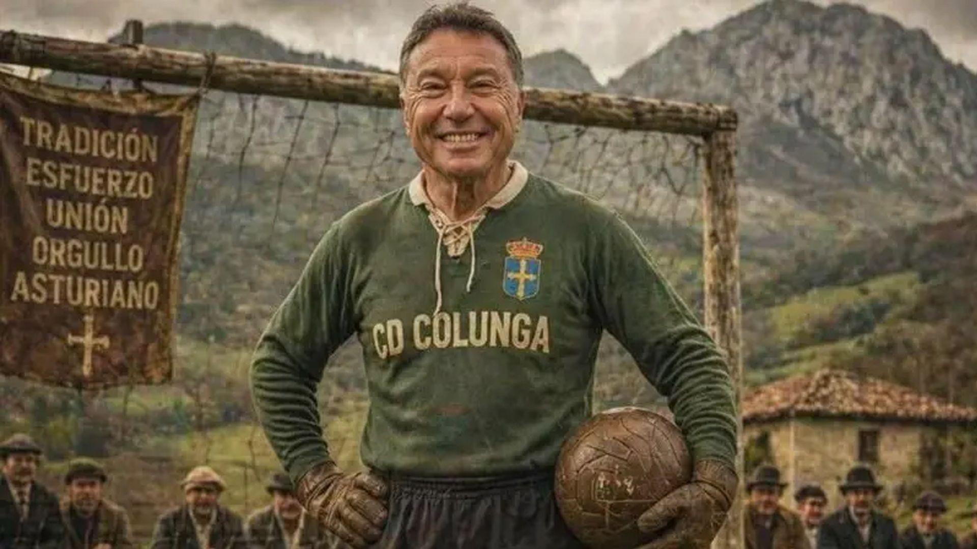 CD Colunga used an AI-generated image of Angel Mateos Gonzalez to announce the news