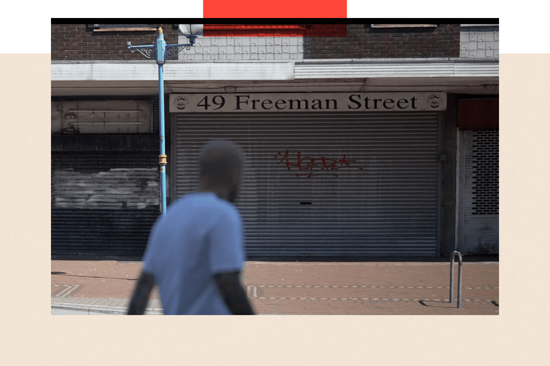 Shuttered shops in Grimsby