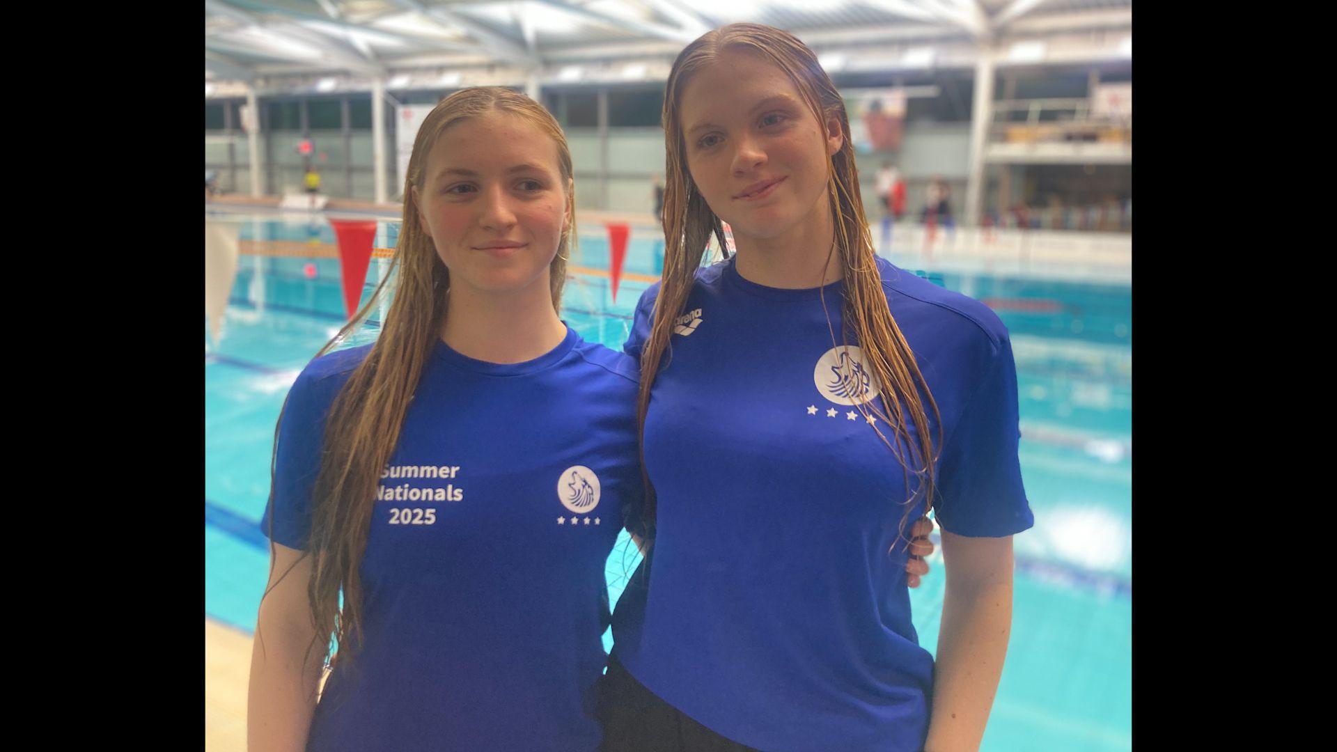 The sisters train together at Stockport Metro Swimming Club