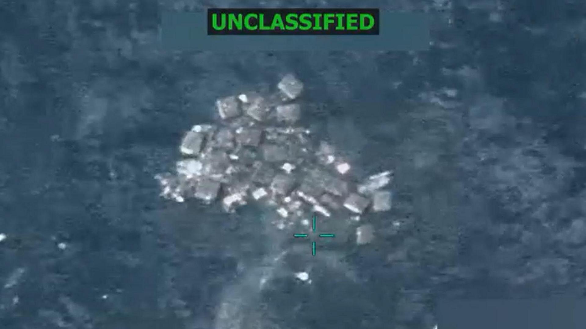 Floating items appear to be targeted by a second US strike
