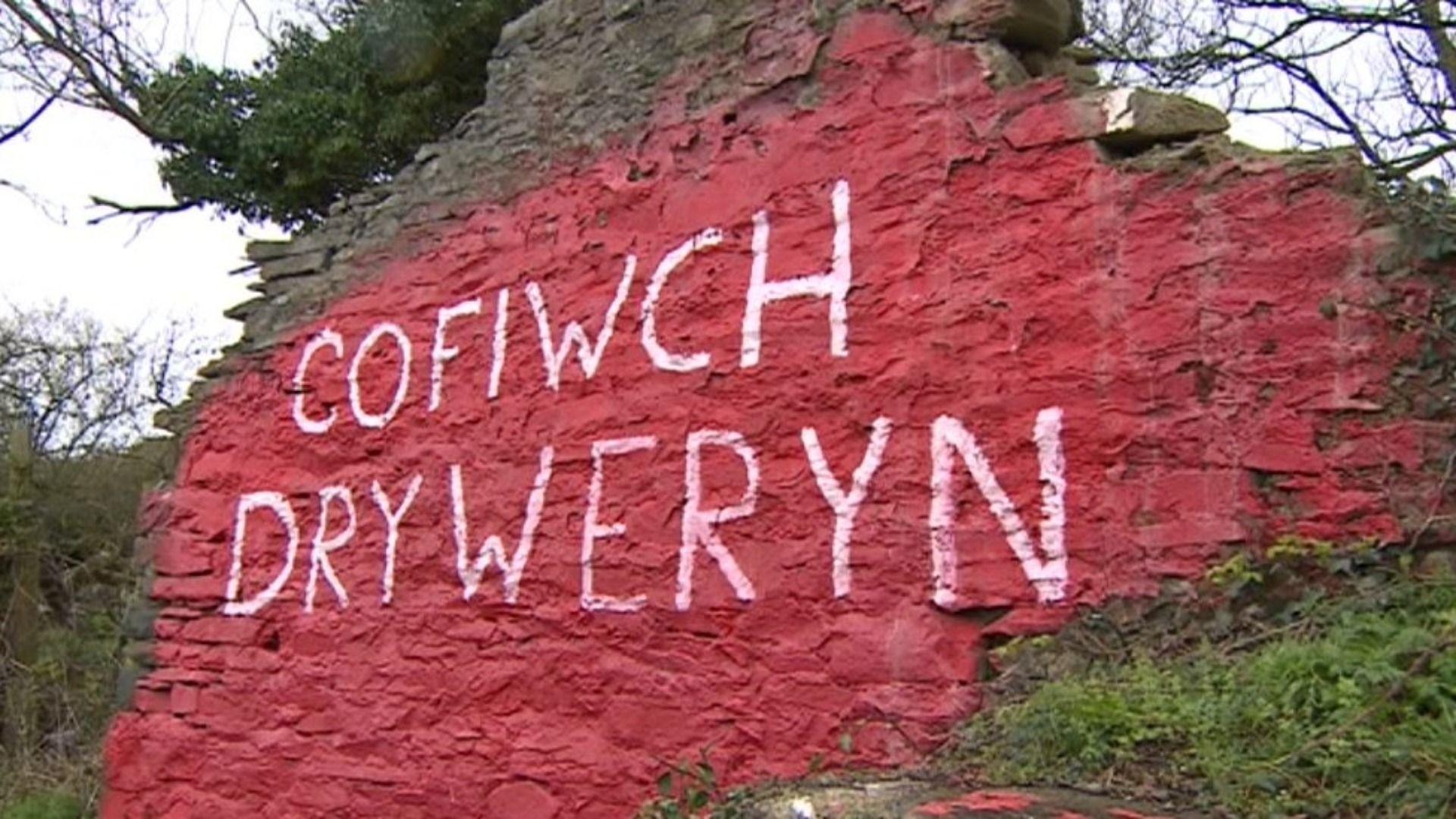Llun o furlun Cofiwch Dryweryn