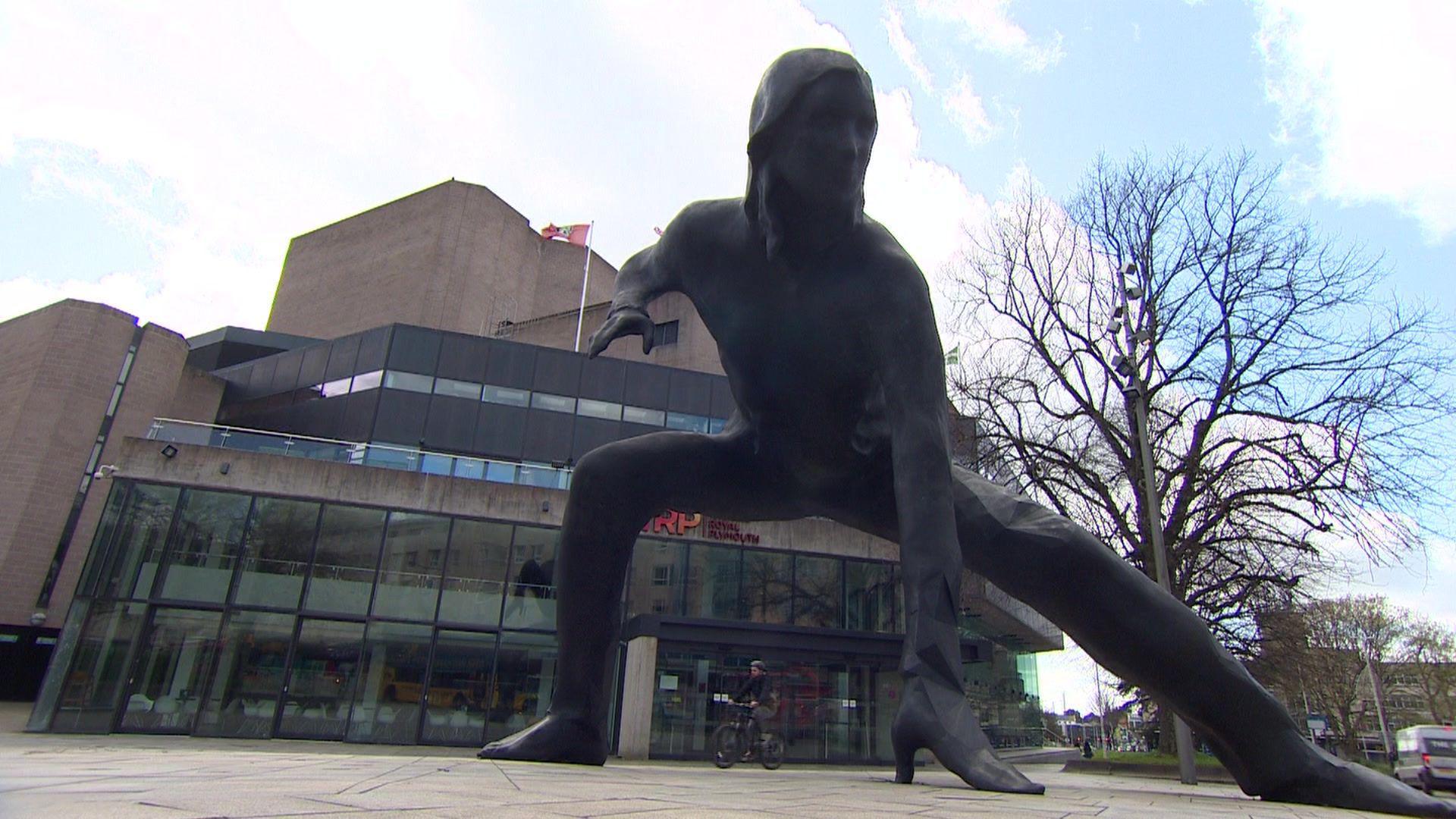 Theatre Royal Plymouth statue