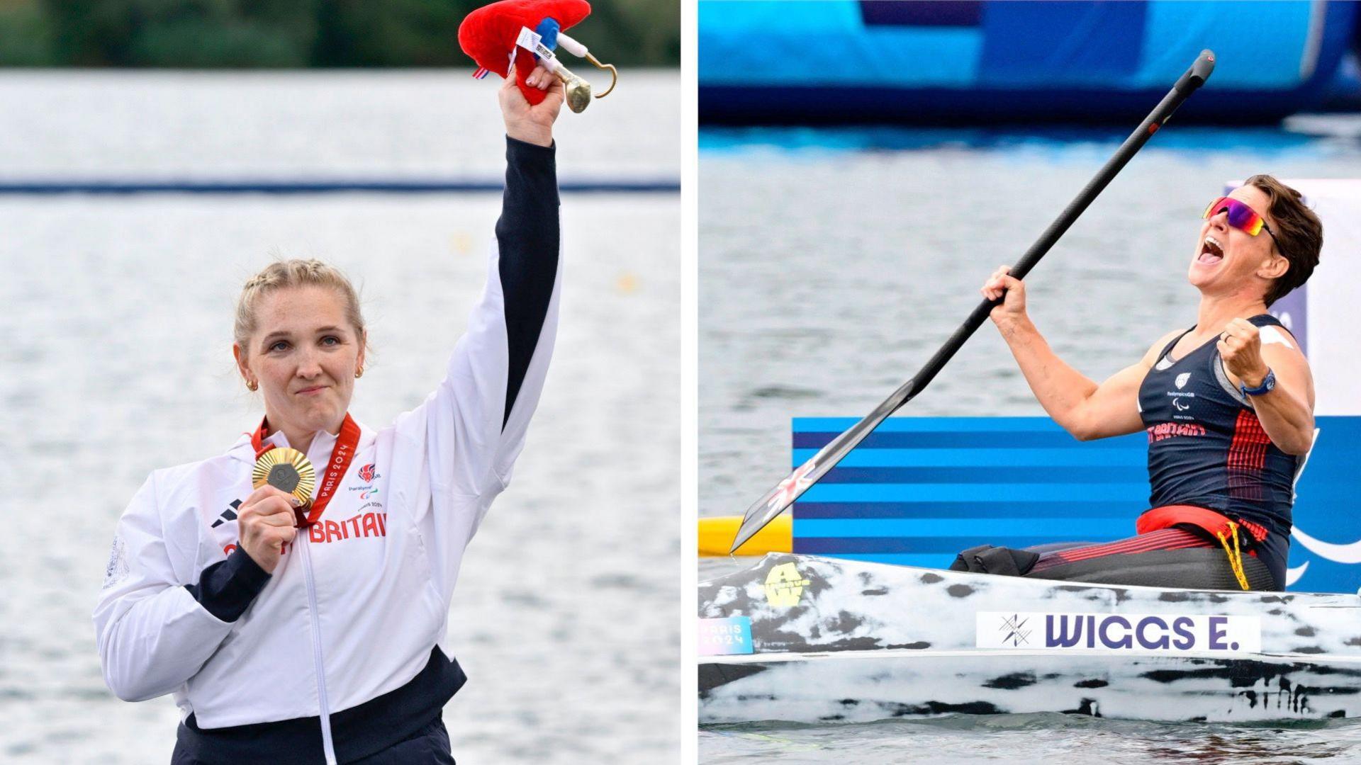A composite image of Charlotte Henshaw MBE and Emma Wiggs MBE