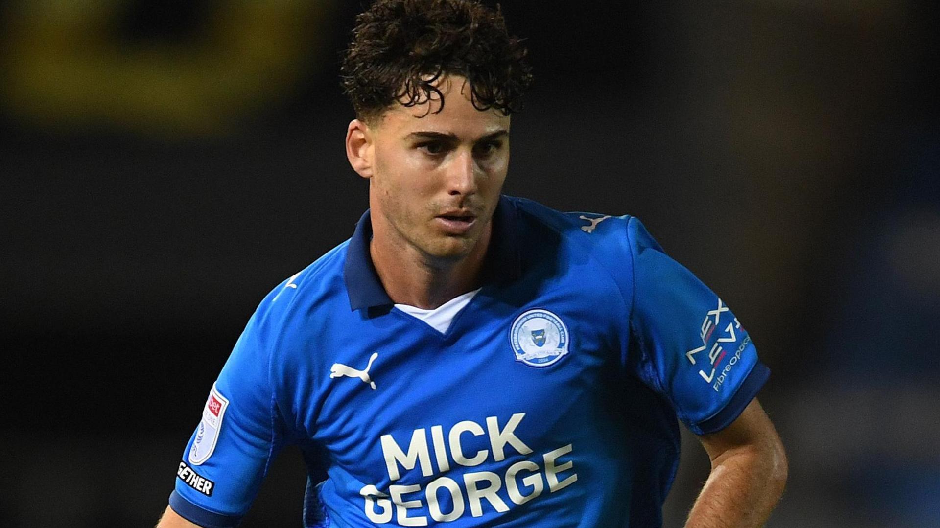 Matty Garbett playing for Peterborough United