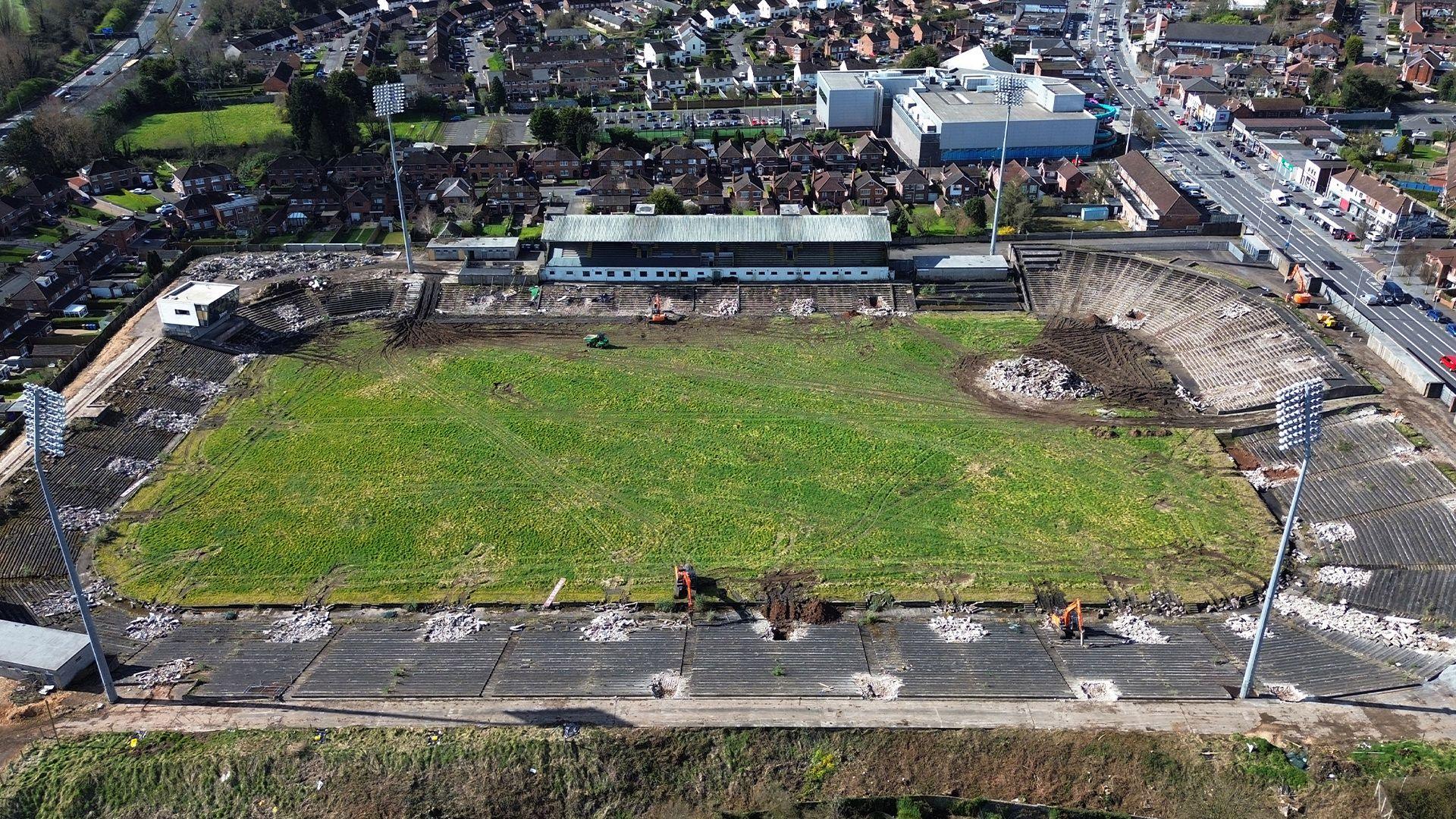 Work begins at Casement Park