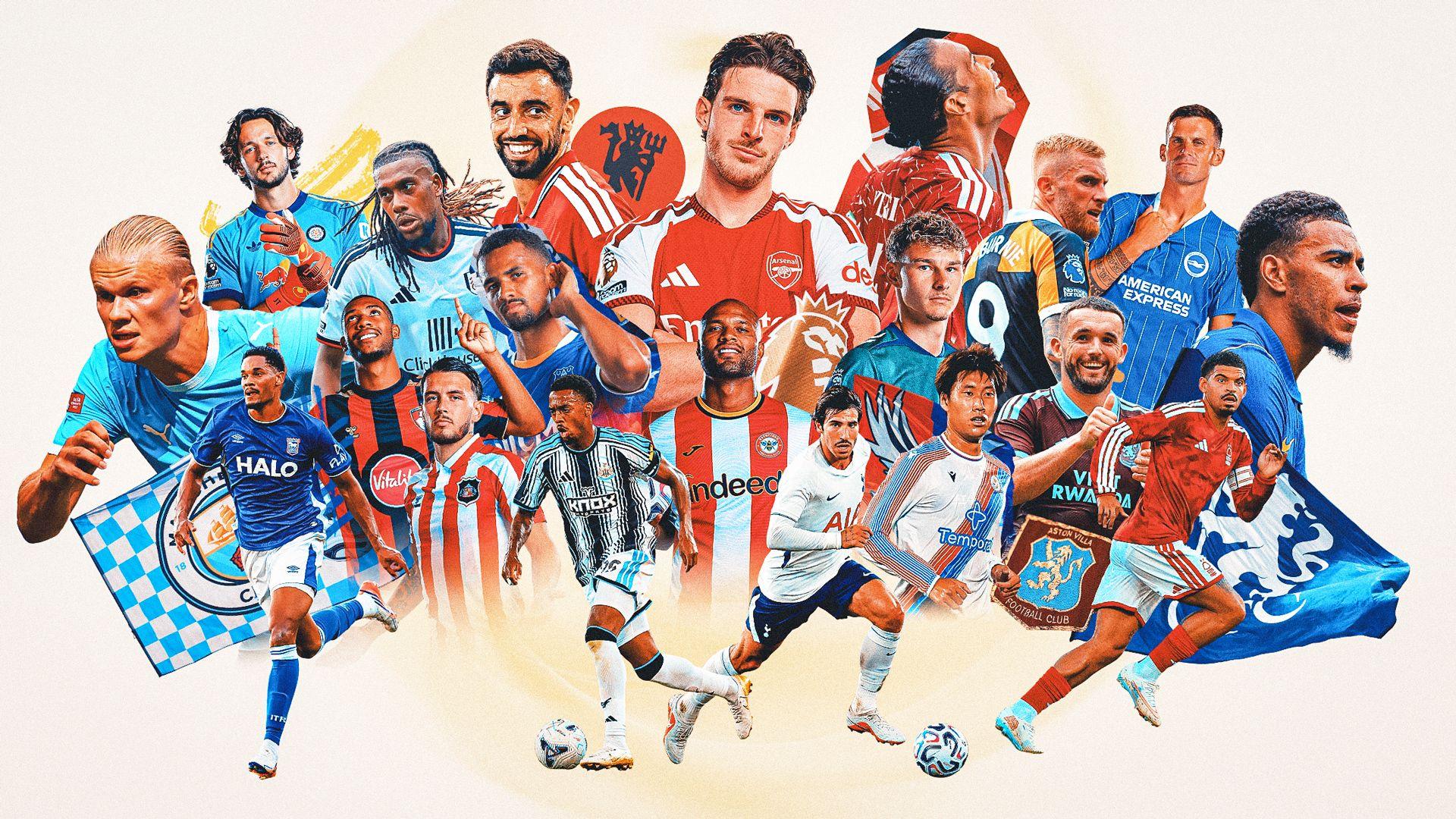 A graphic showing players from all 20 Premier League clubs