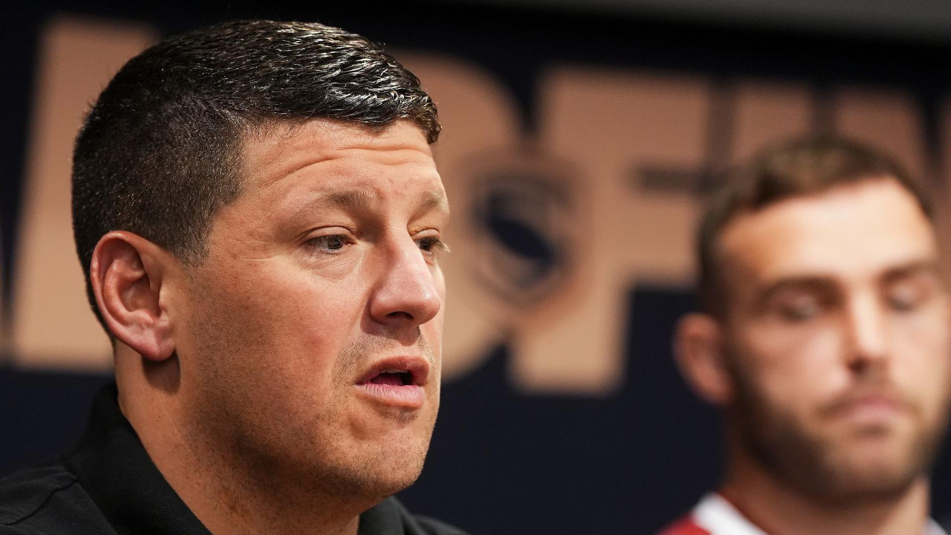 Wigan Warriors boss Matt Peet at the pre-Super League Grand Final press conference