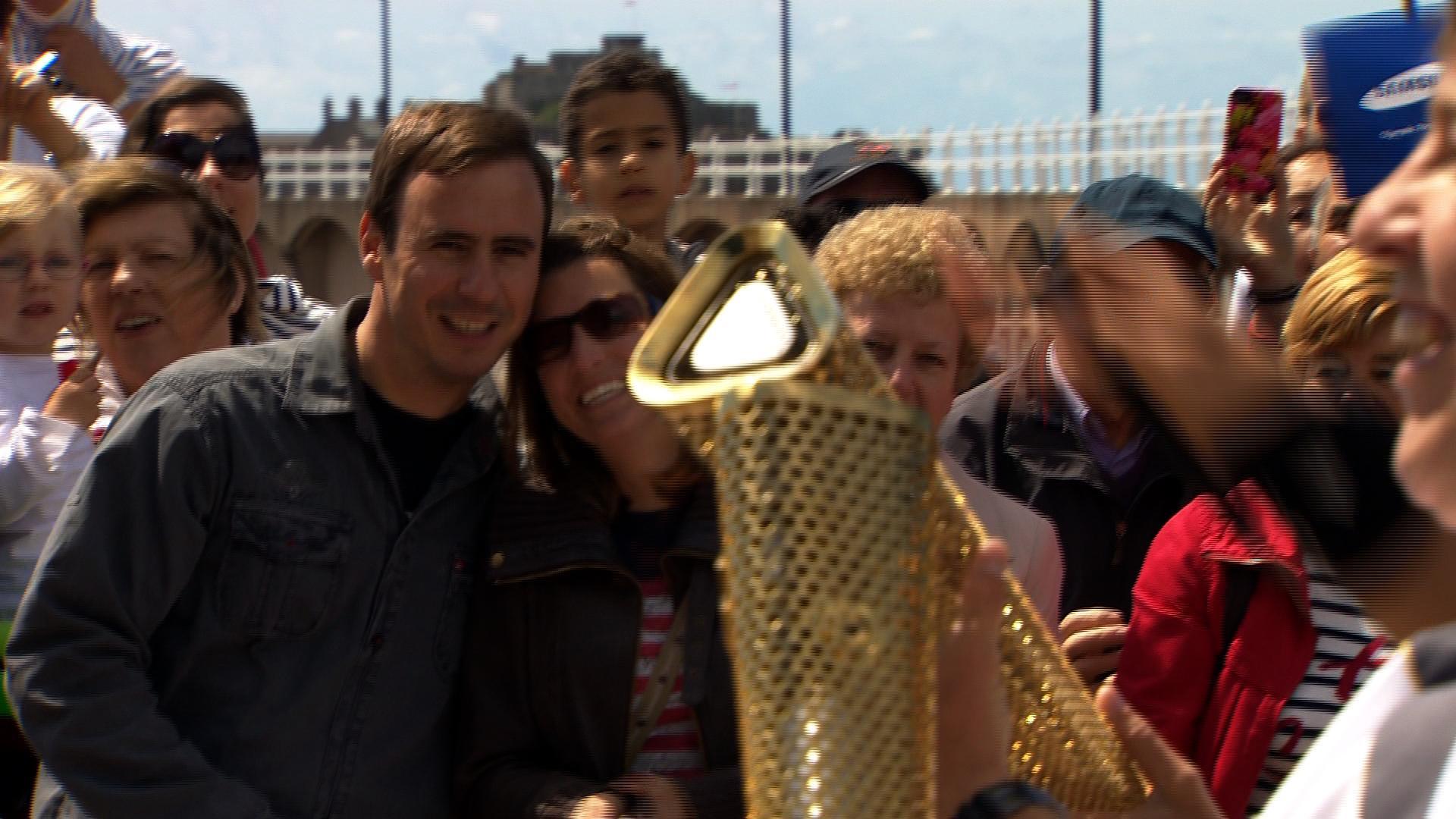 Olympic flame in Jersey