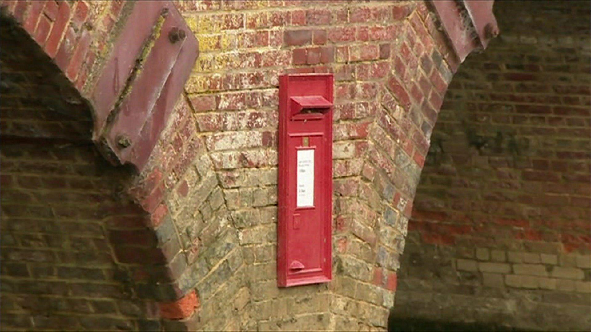 A postbox on a bridge