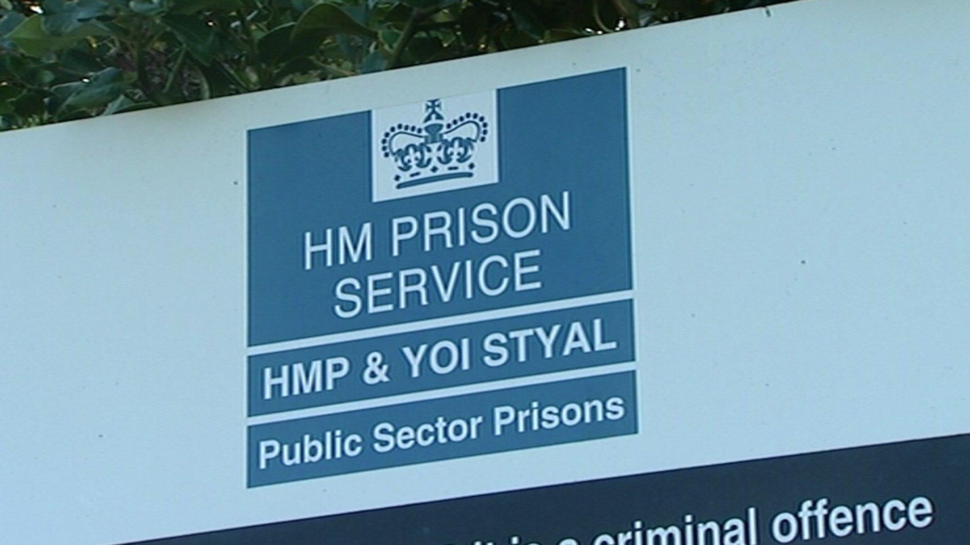 HMP Styal sign