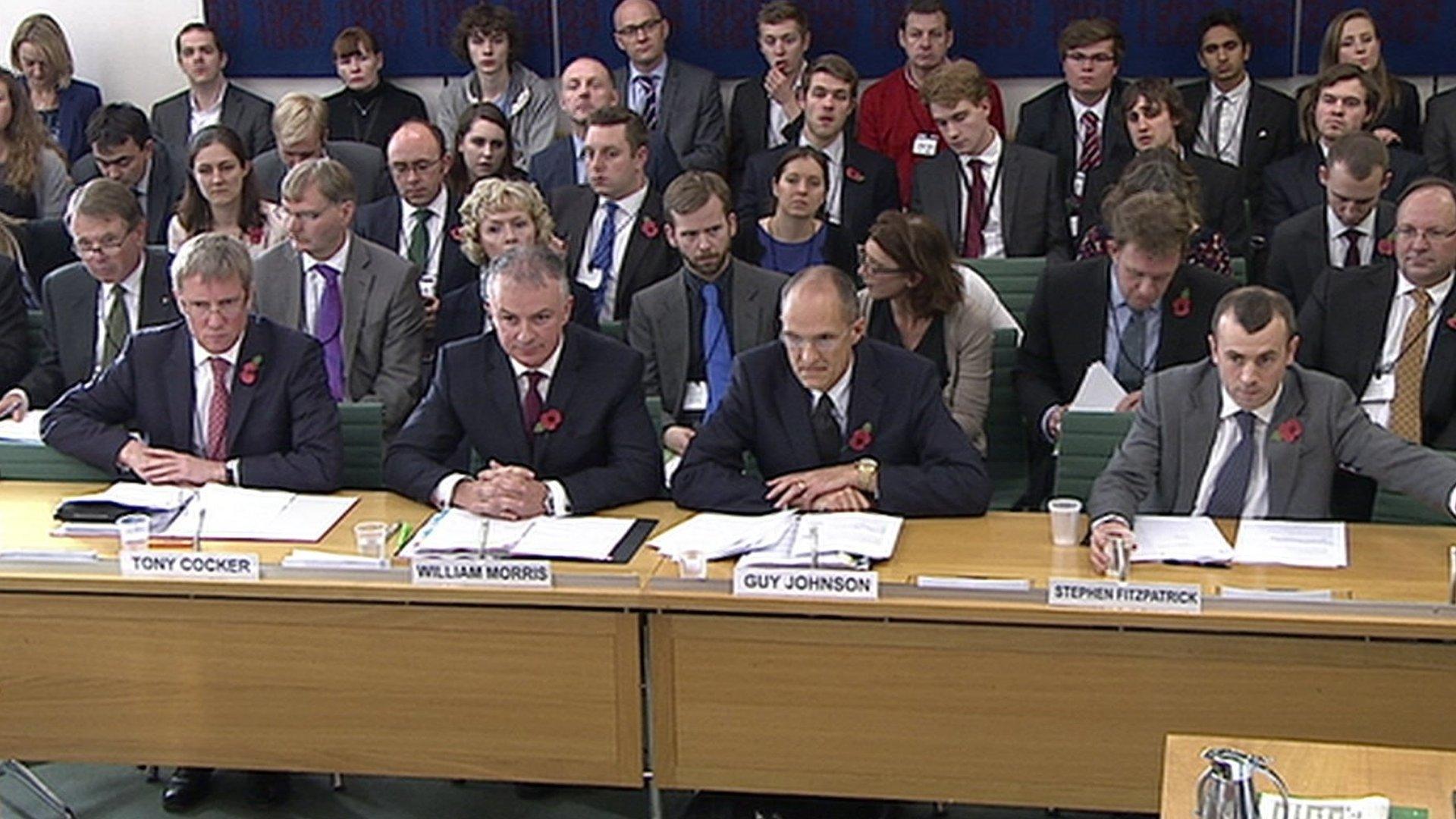 Energy bosses line up in front of MPs