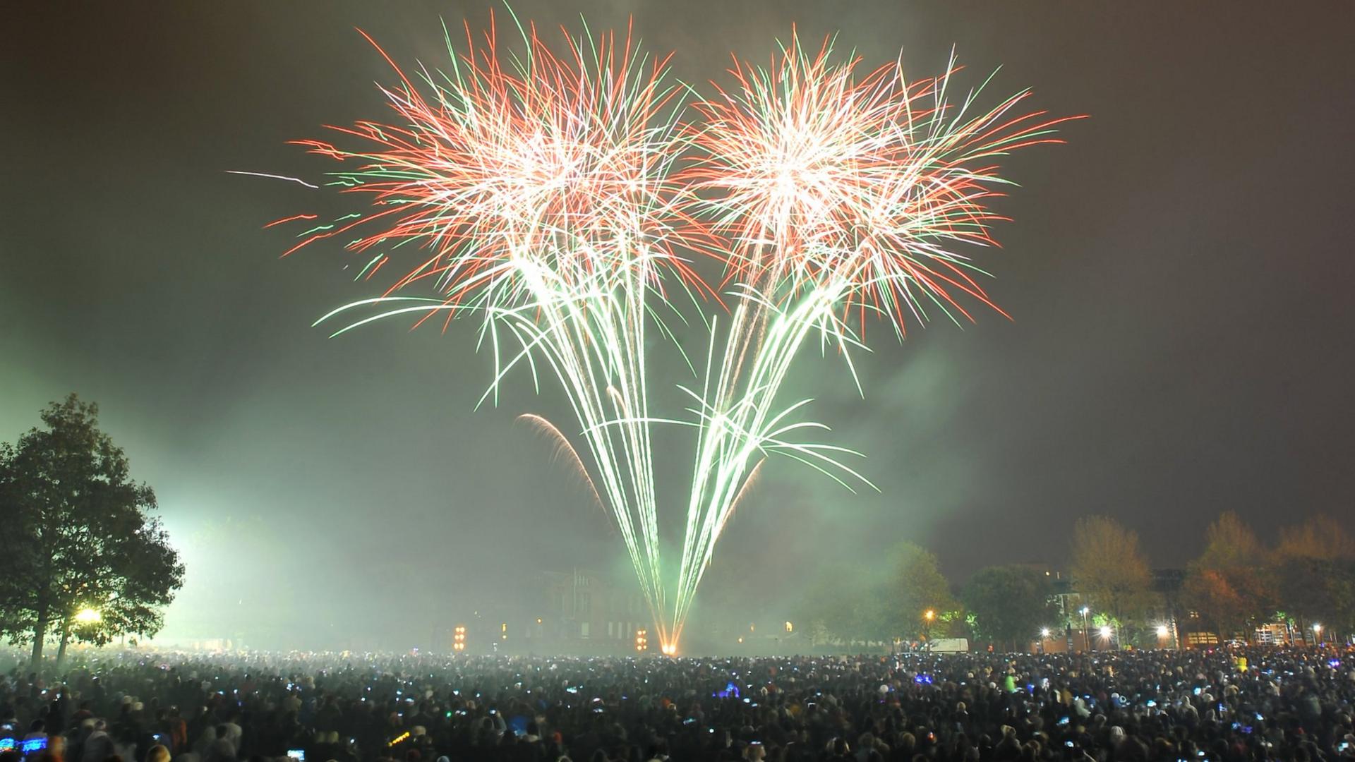 Fireworks at Cossington Street Recreation Ground