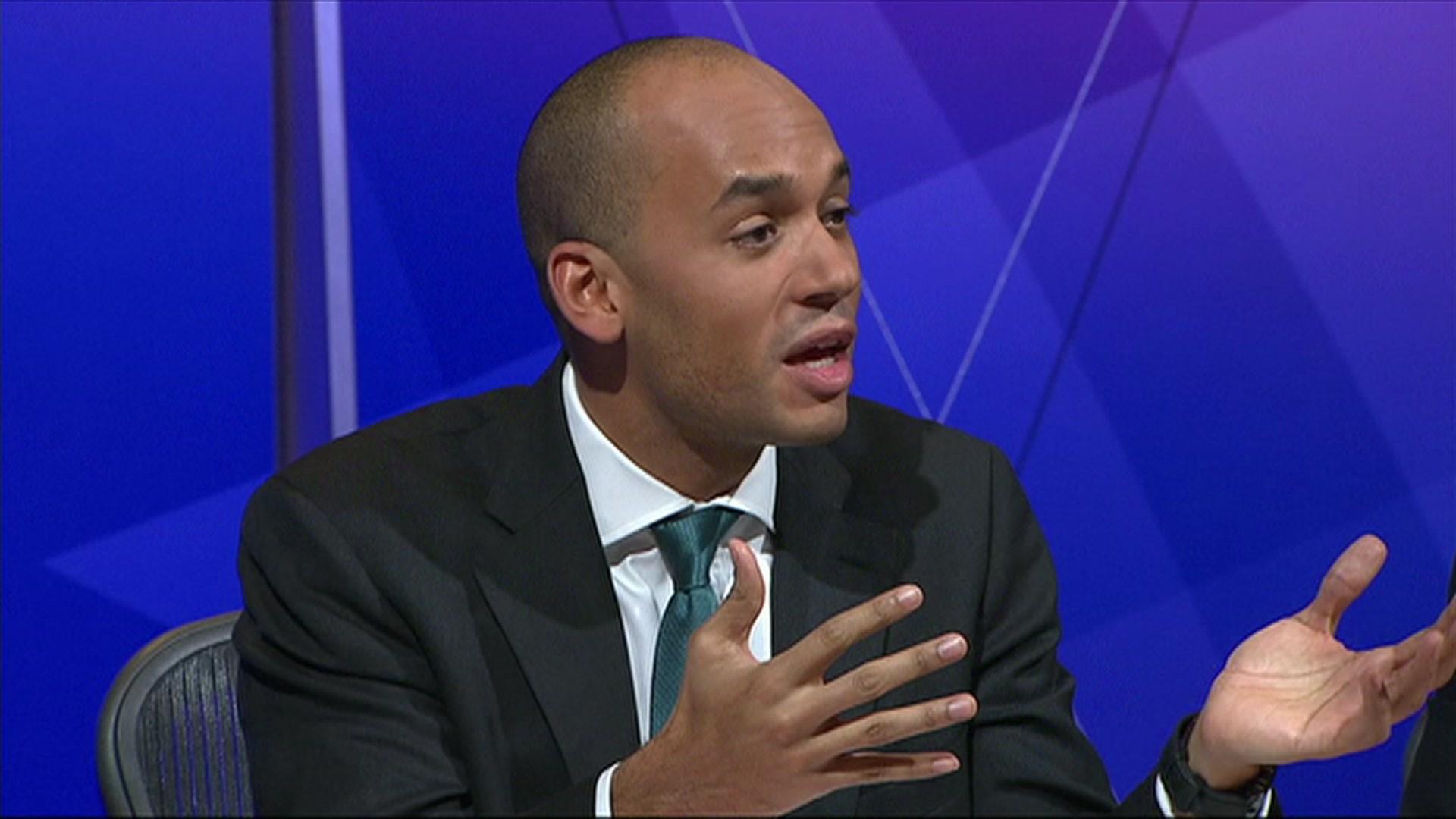 Shadow Business Secretary Chuka Umunna on Question Time