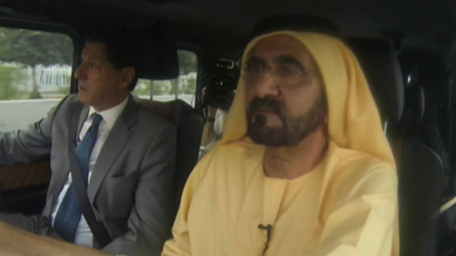 The BBC's Jon Sopel and Sheikh Mohammed bin Rashid al-Makhtoum