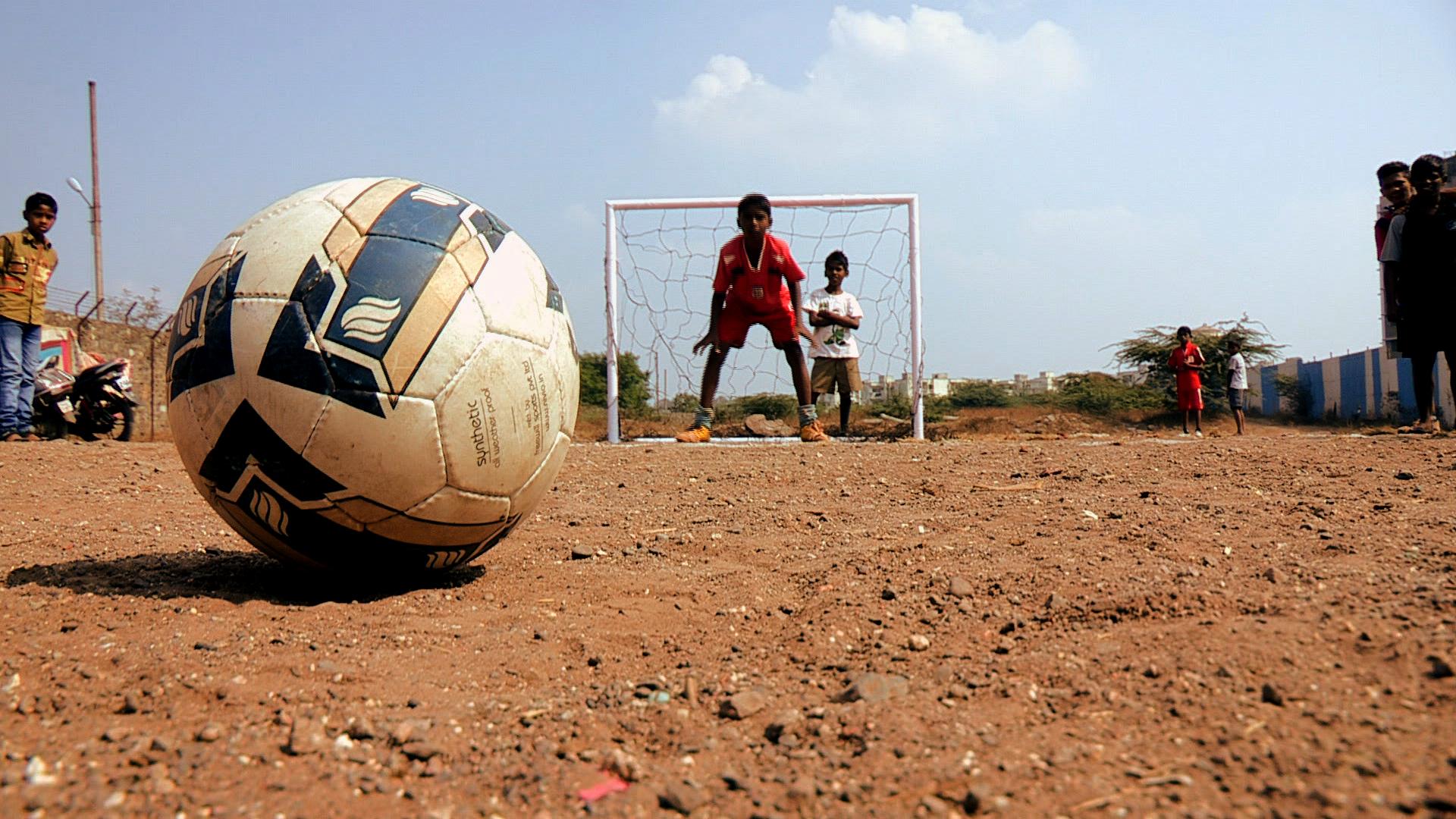 Football and goalkeeper India