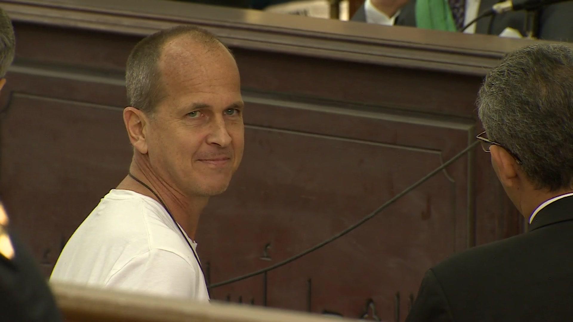 Peter Greste in court on 31 MArch 2014