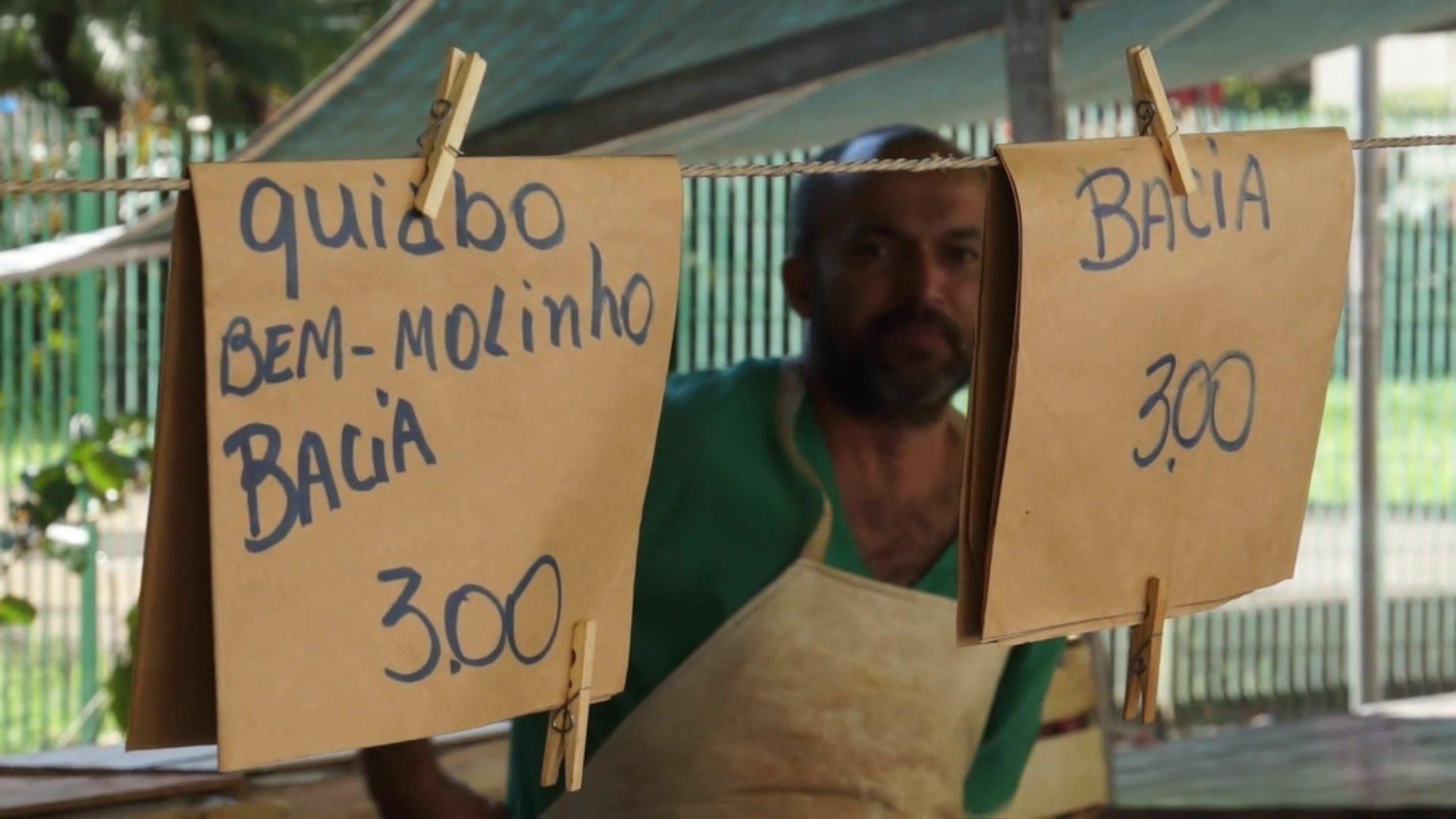 Prices at a Sao Paulo market