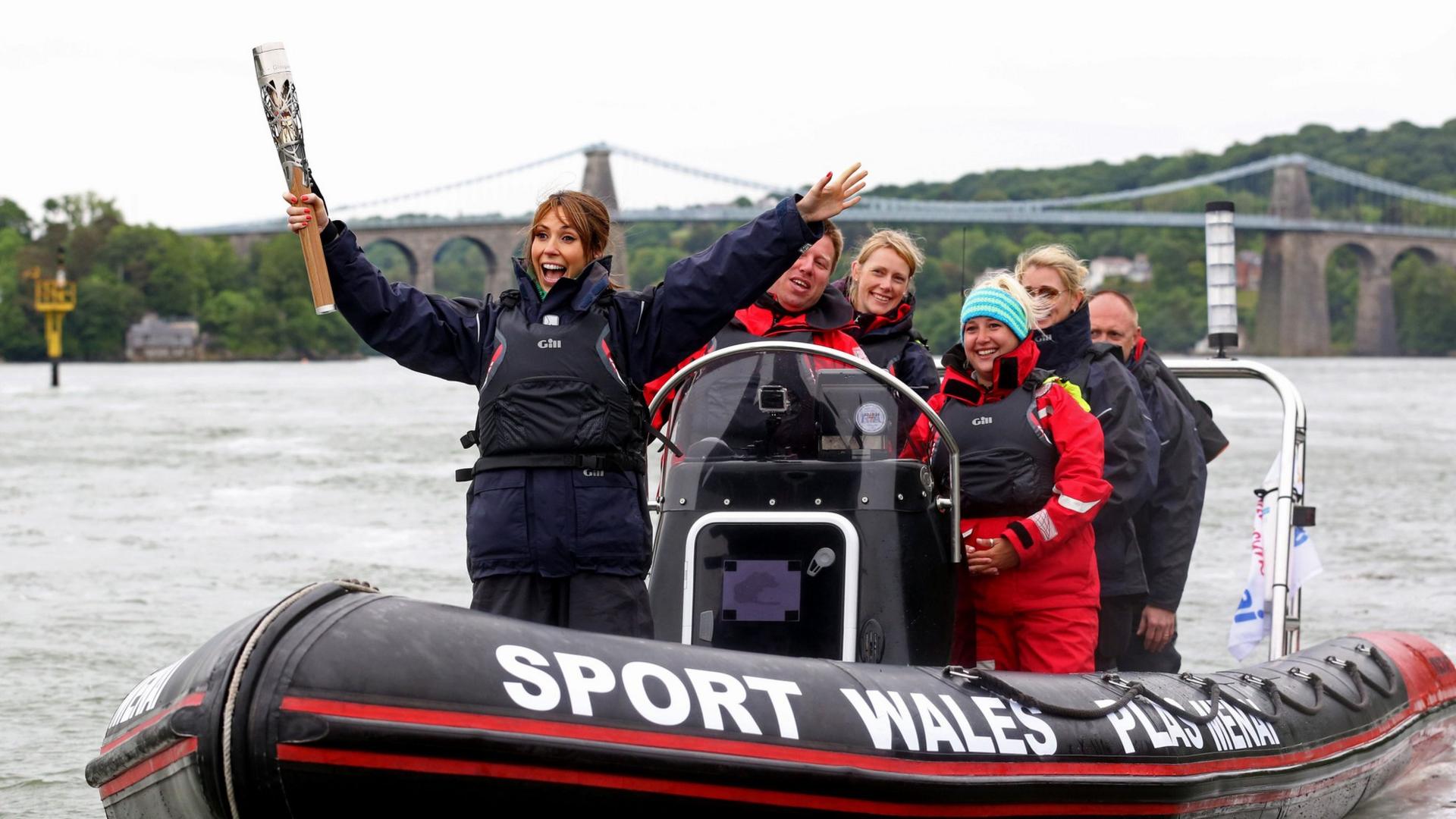 Alex Jones on rib boat for QBR 2014