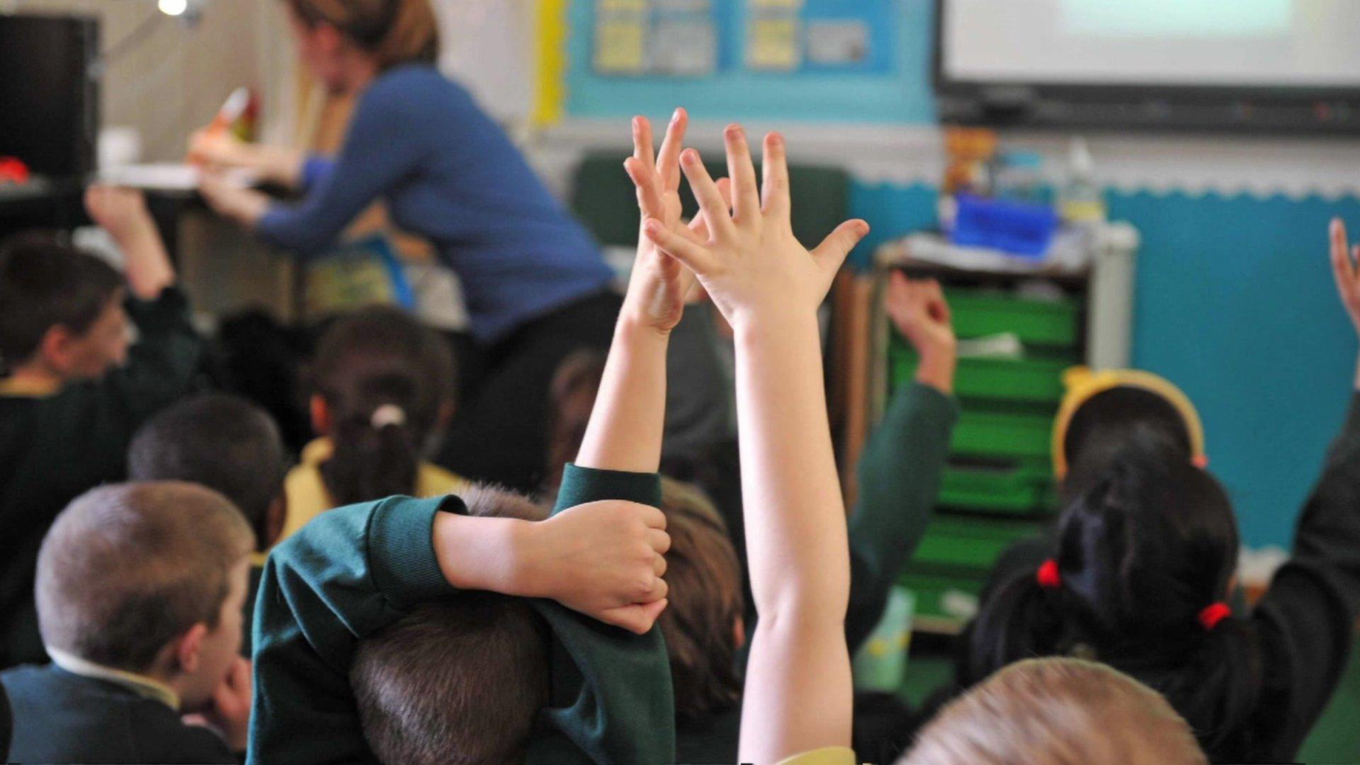 Pupils in a classroom