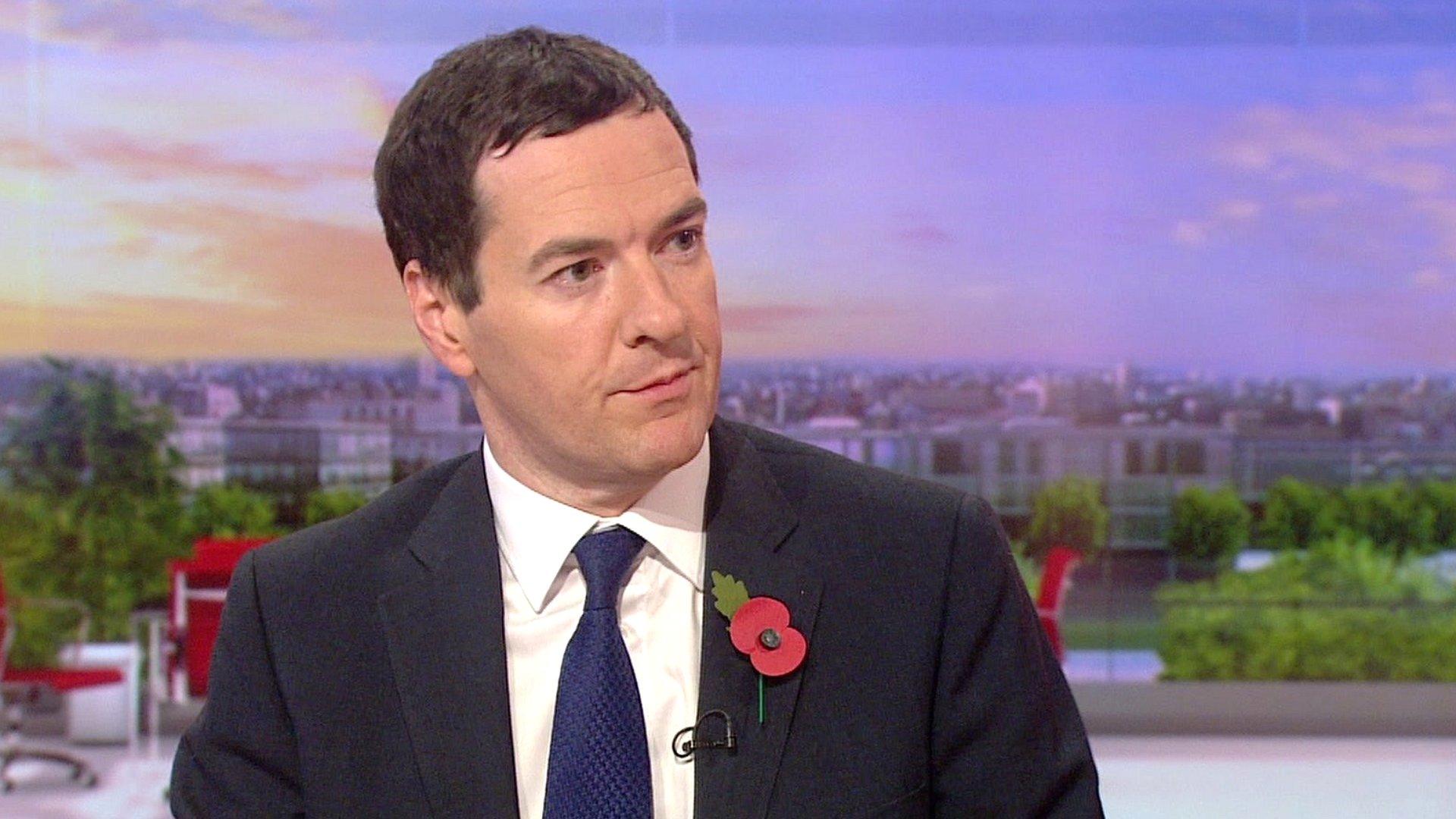 Chancellor George Osborne