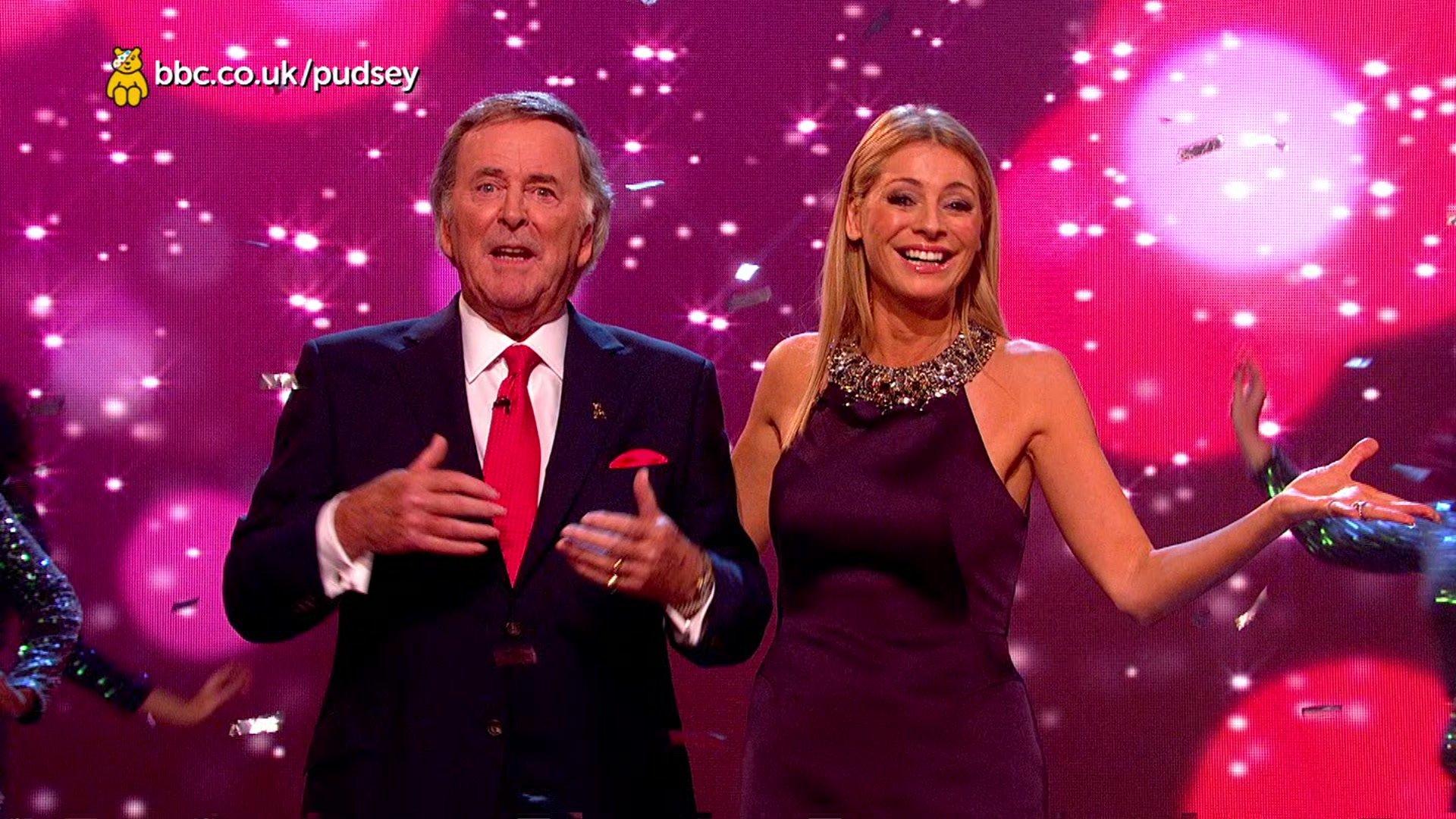 Sir Terry Wogan and Tess Daly