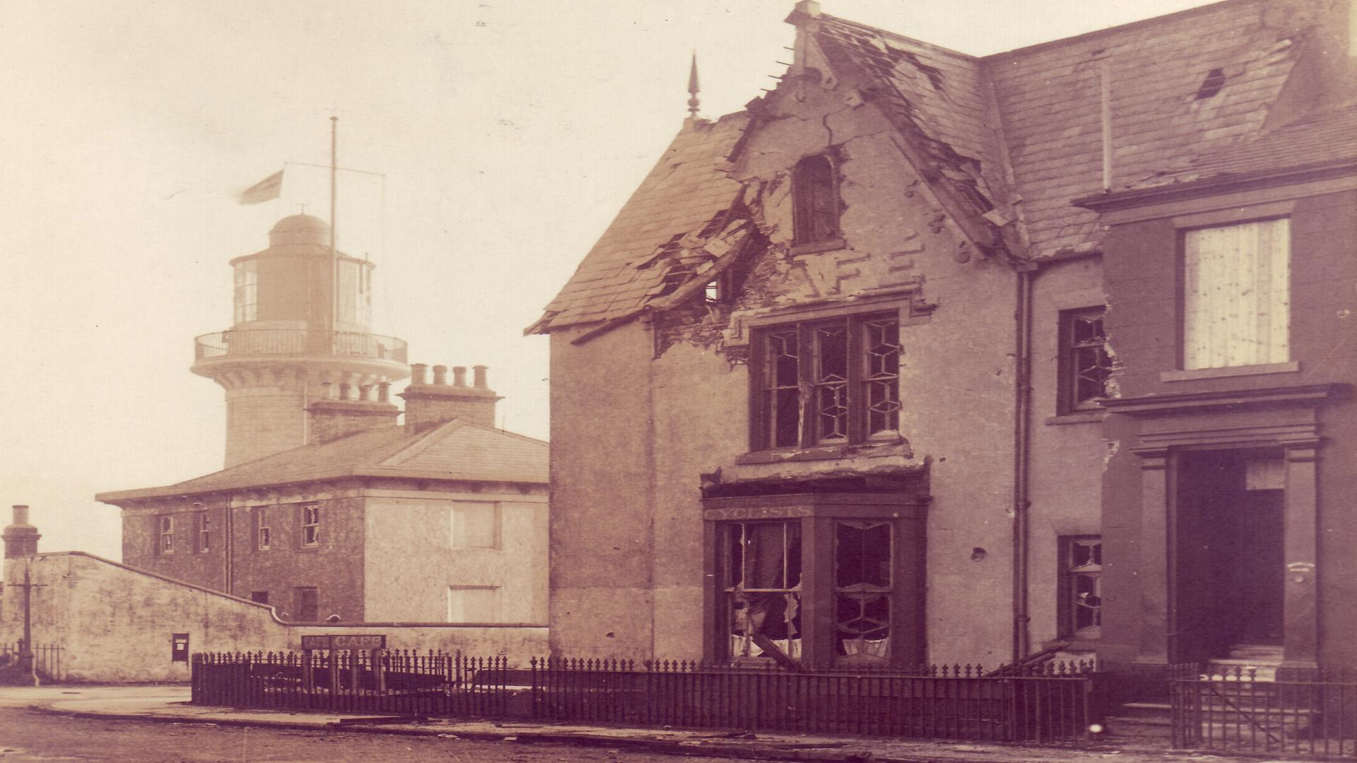 Lighthouse cafe bomb damage