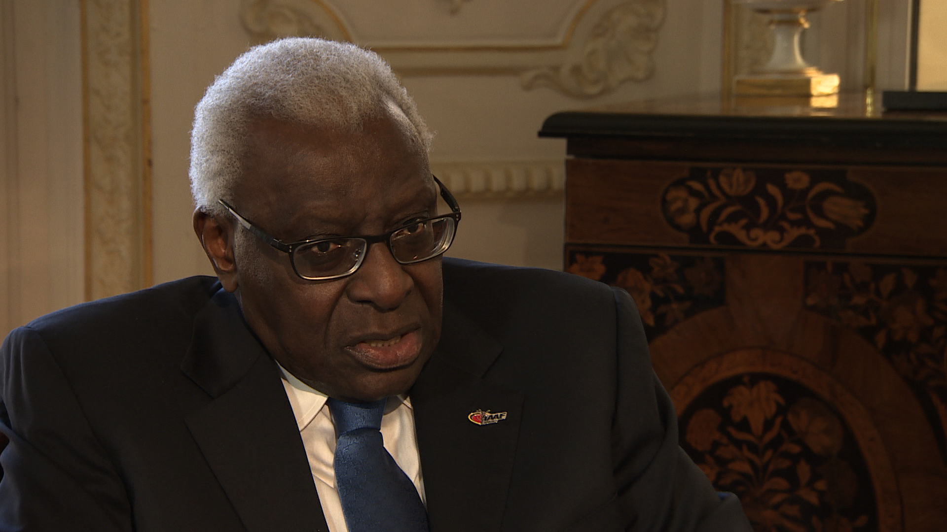 IAAF president Lamine Diack