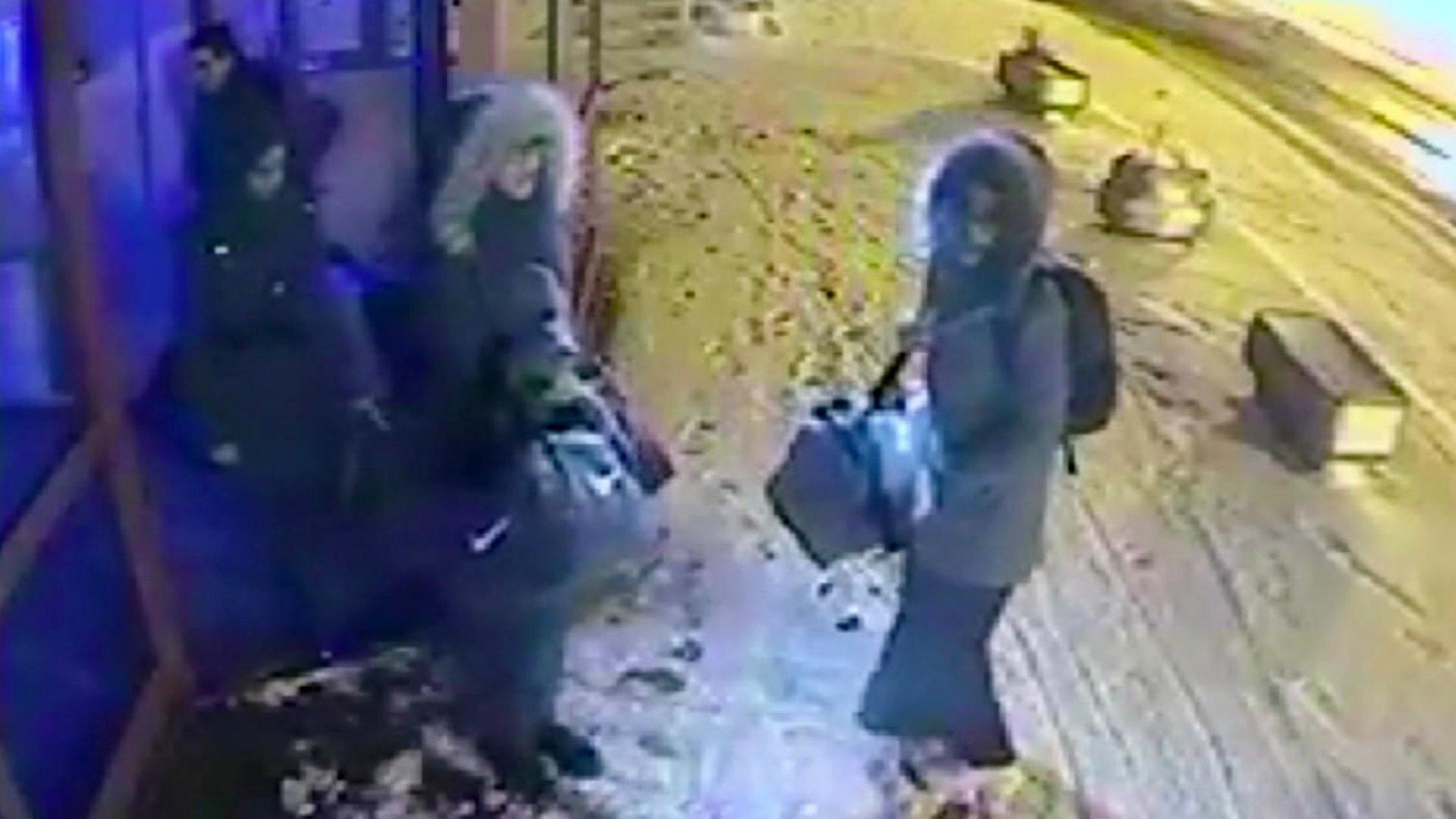 CCTV images of the three girls