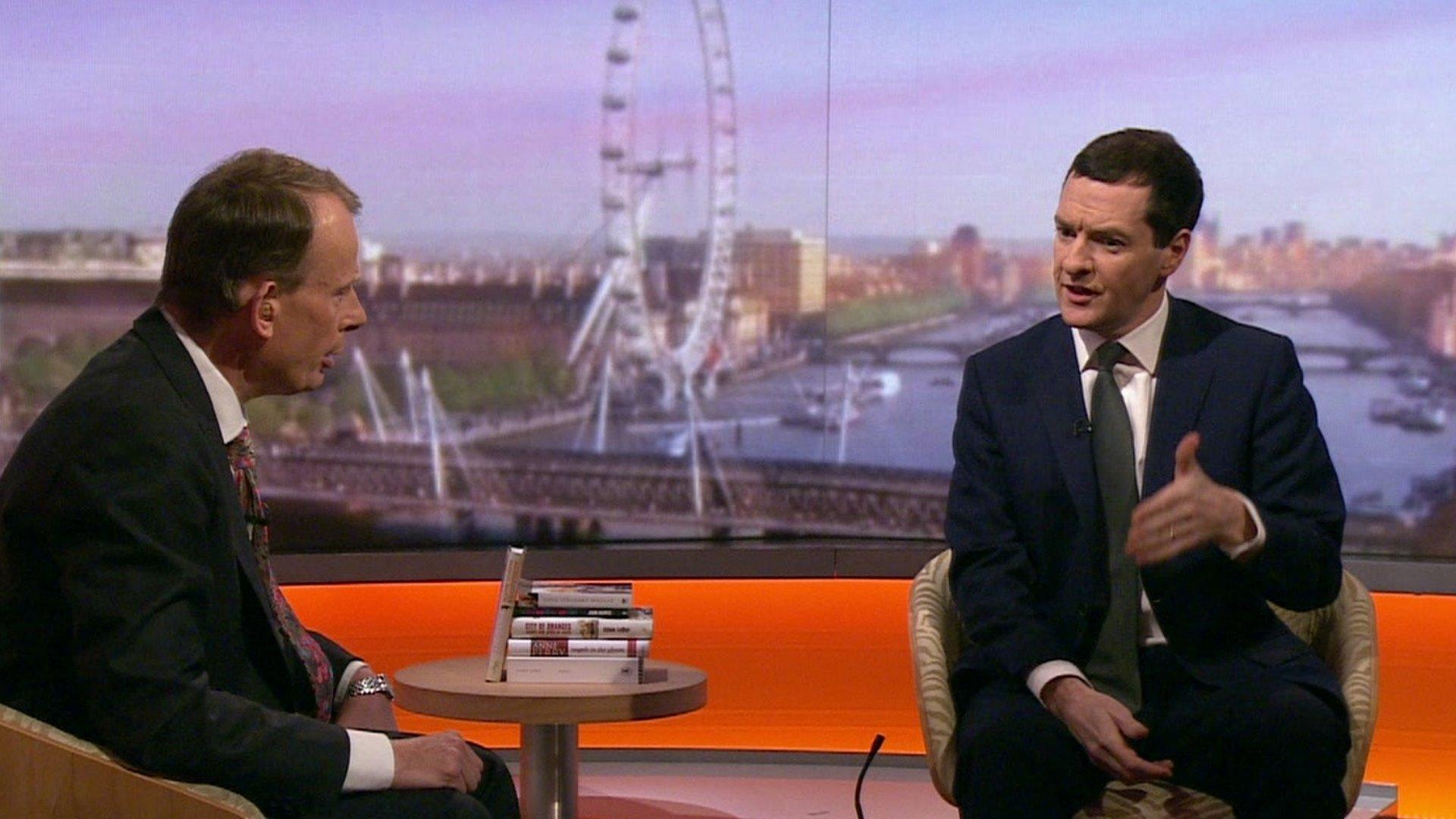 Andrew Marr and George Osborne