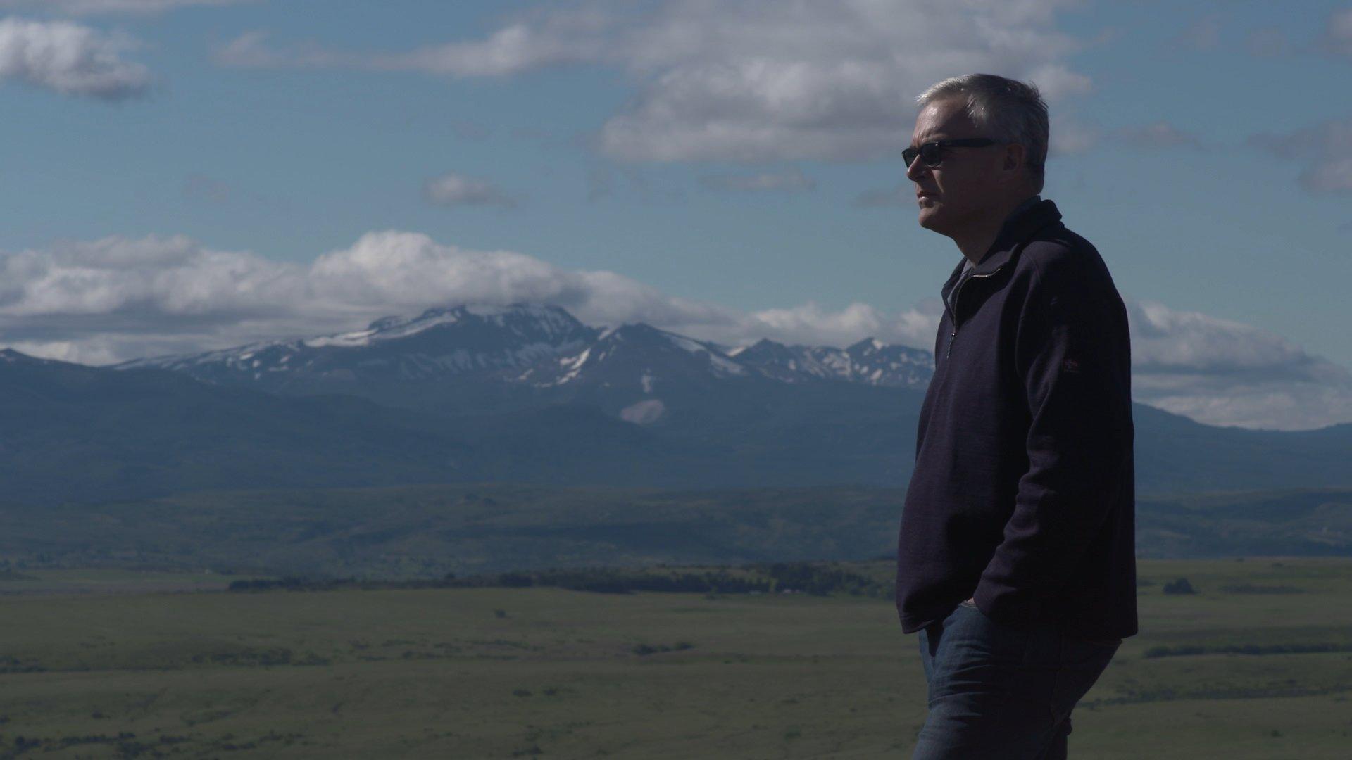 Huw Edwards looks out over Cwm Hyfryd