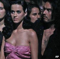 Katy Perry and Russell Brand