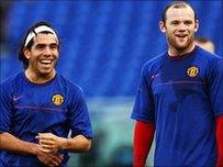 Wayne Rooney and Carlos Tevez