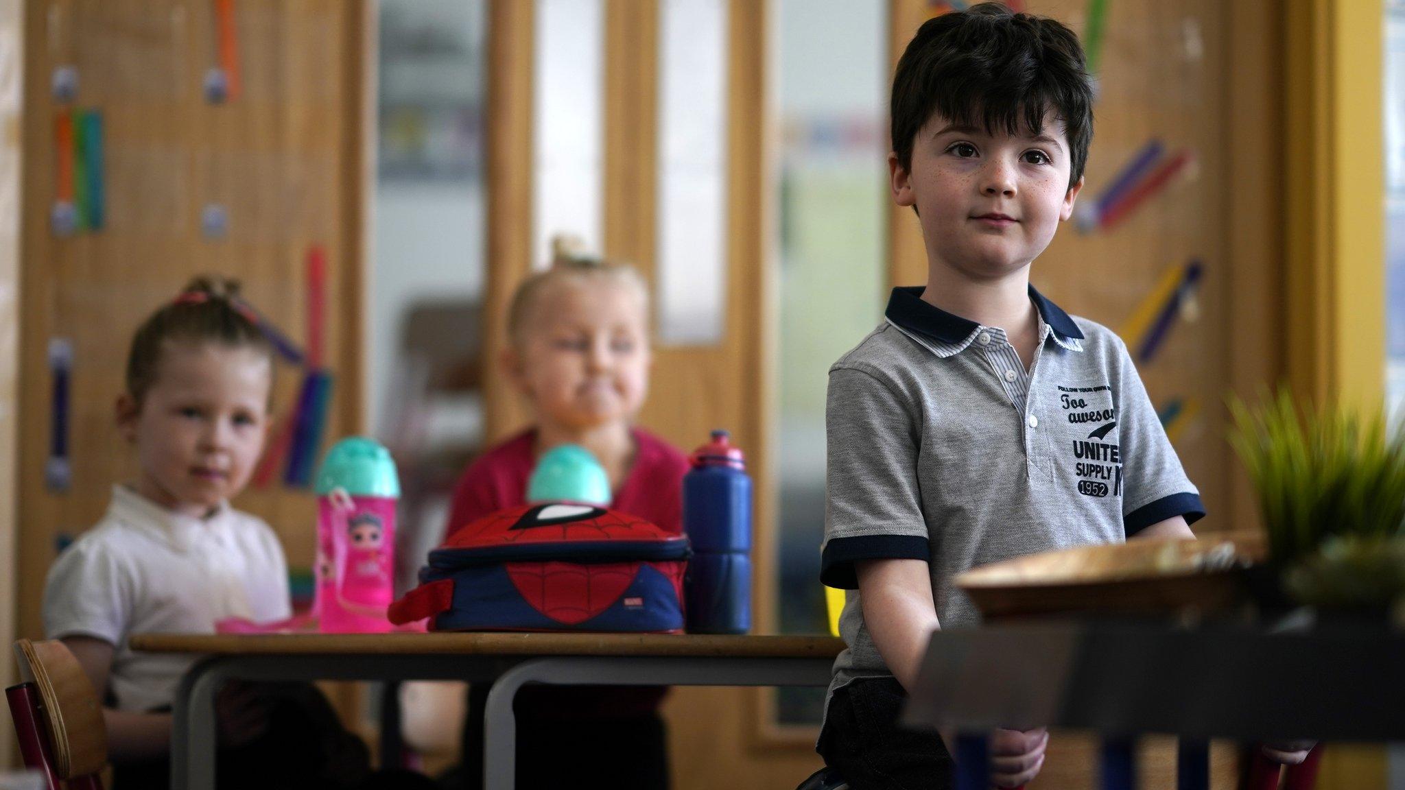 Children in a classroom