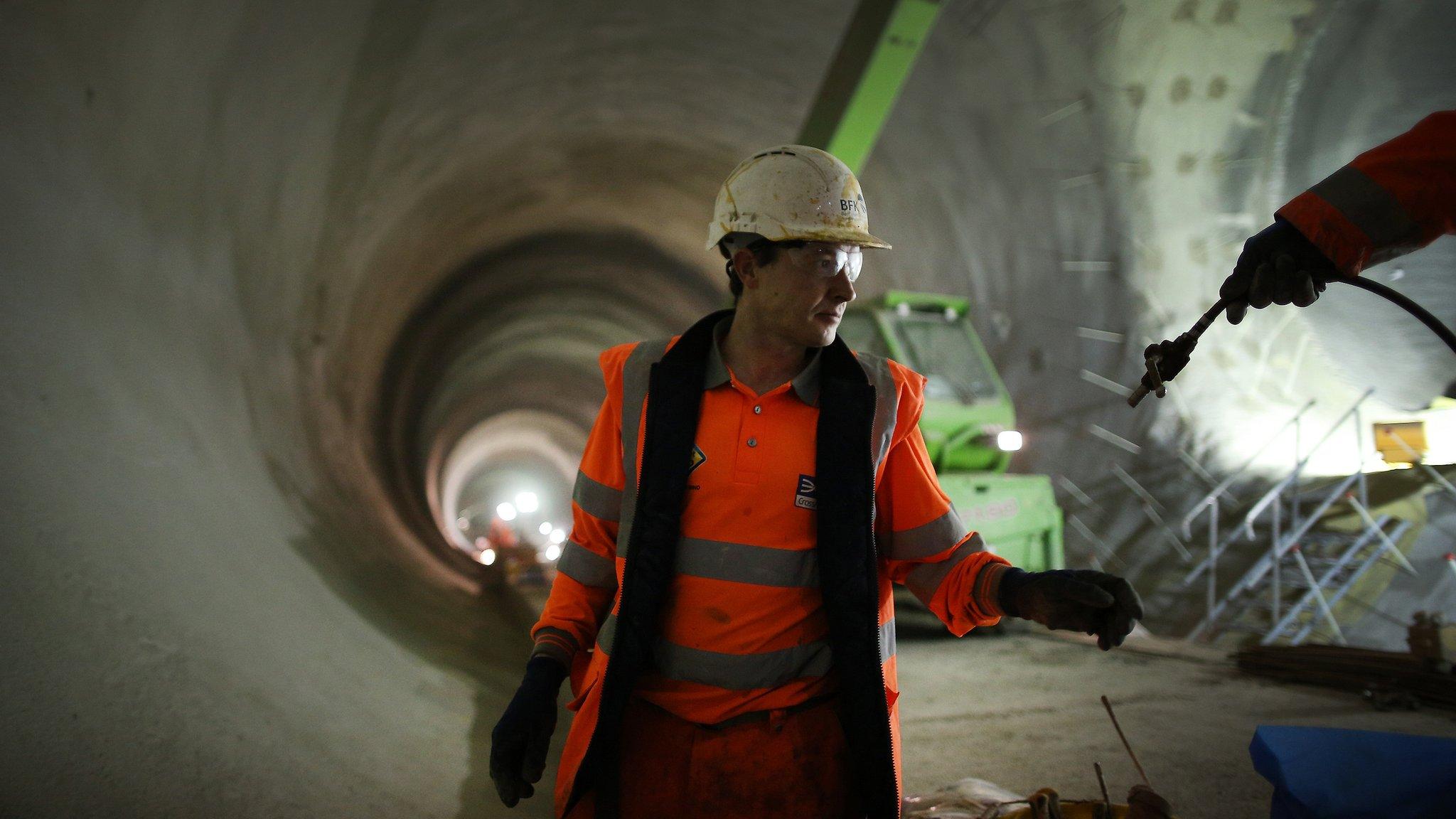 Crossrail worker