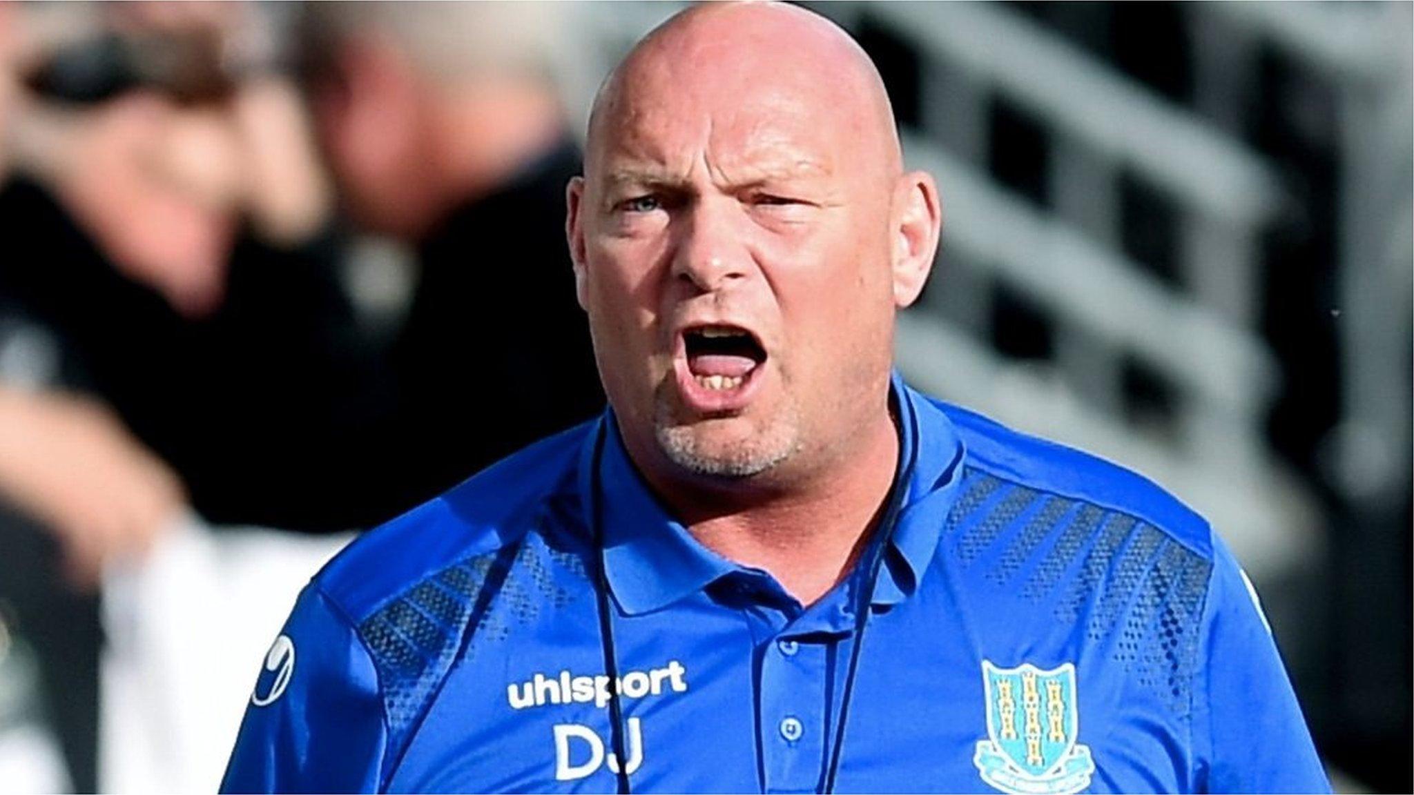 Ballymena United manager David Jeffrey