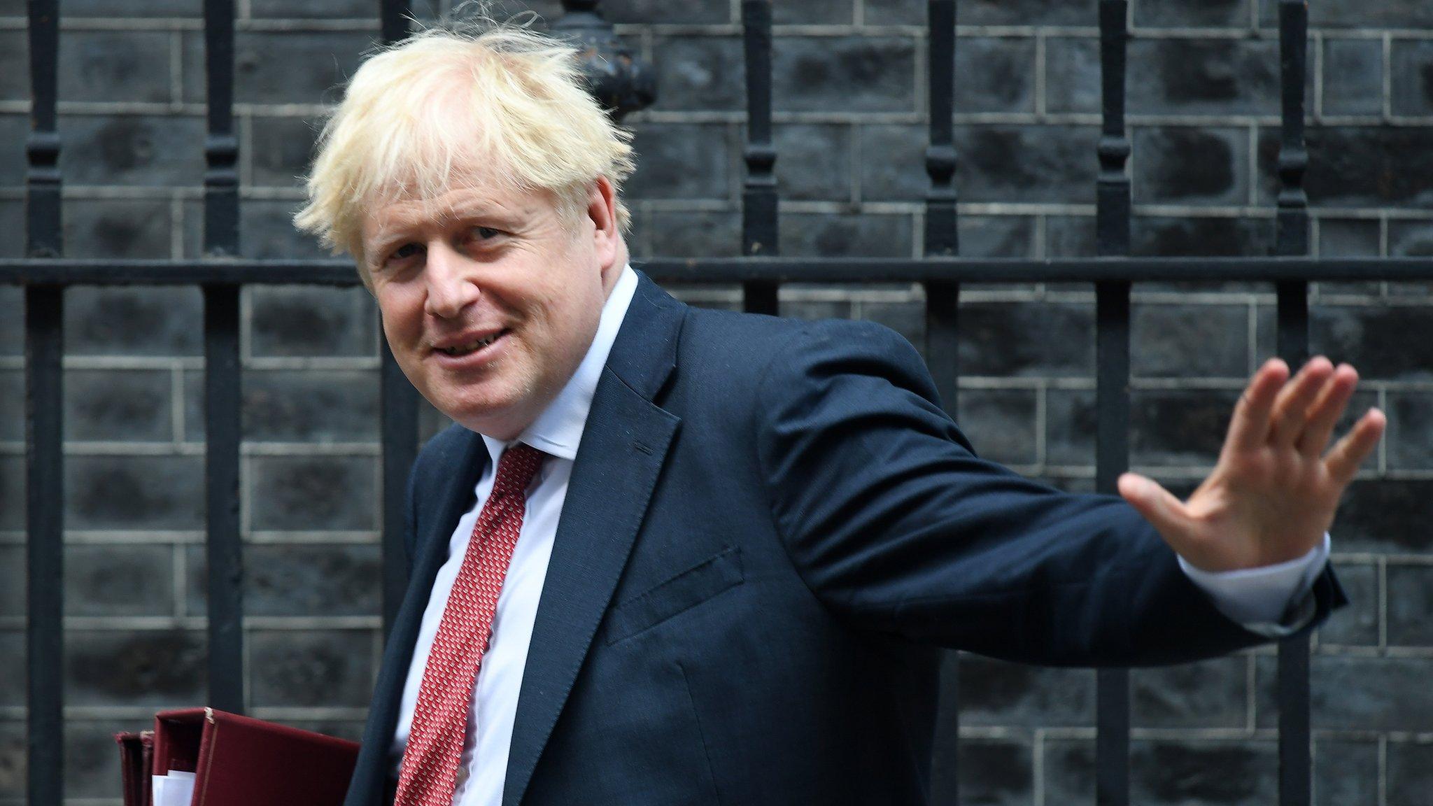 Boris Johnson outside Downing Street