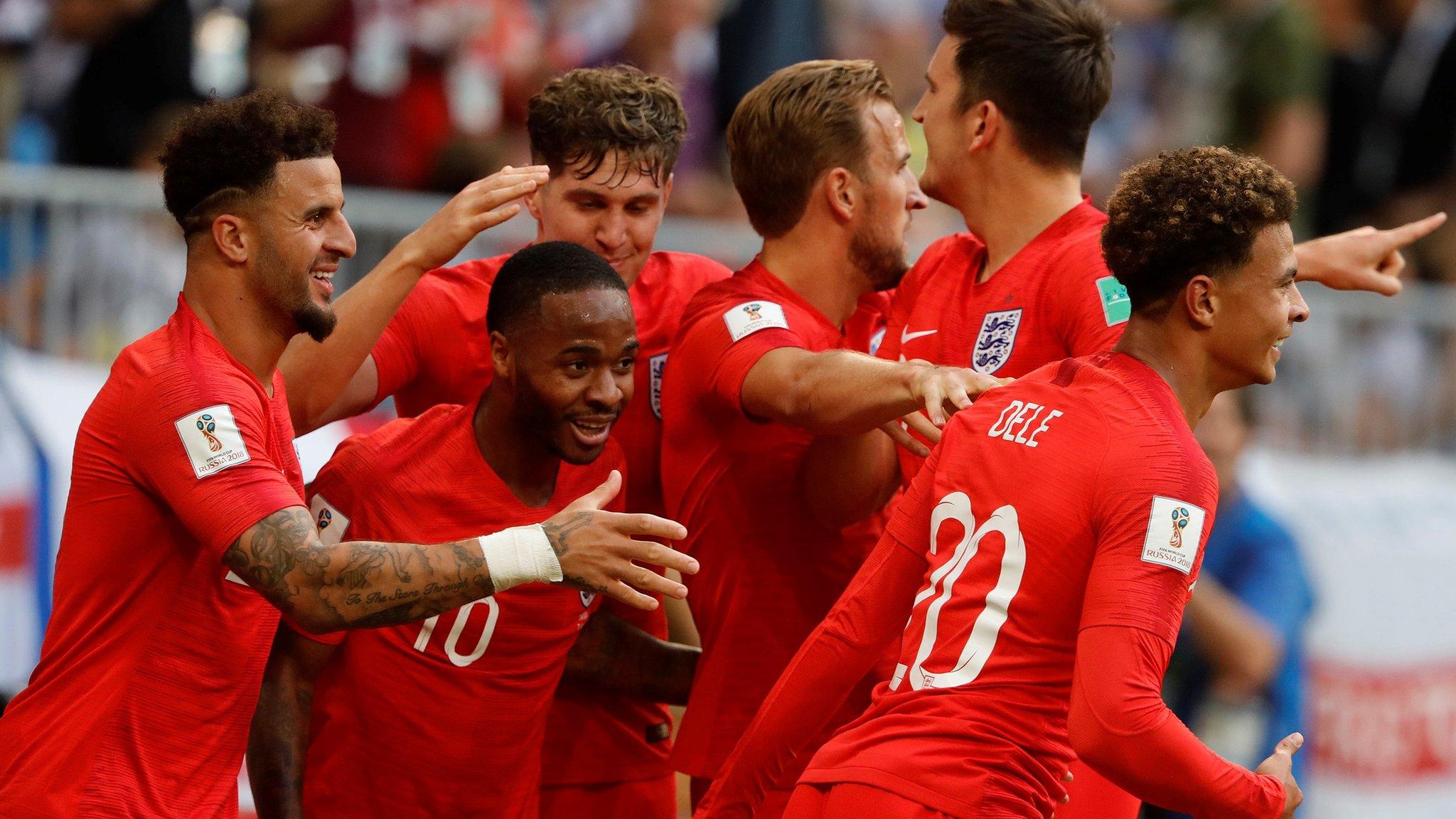 England celebrate